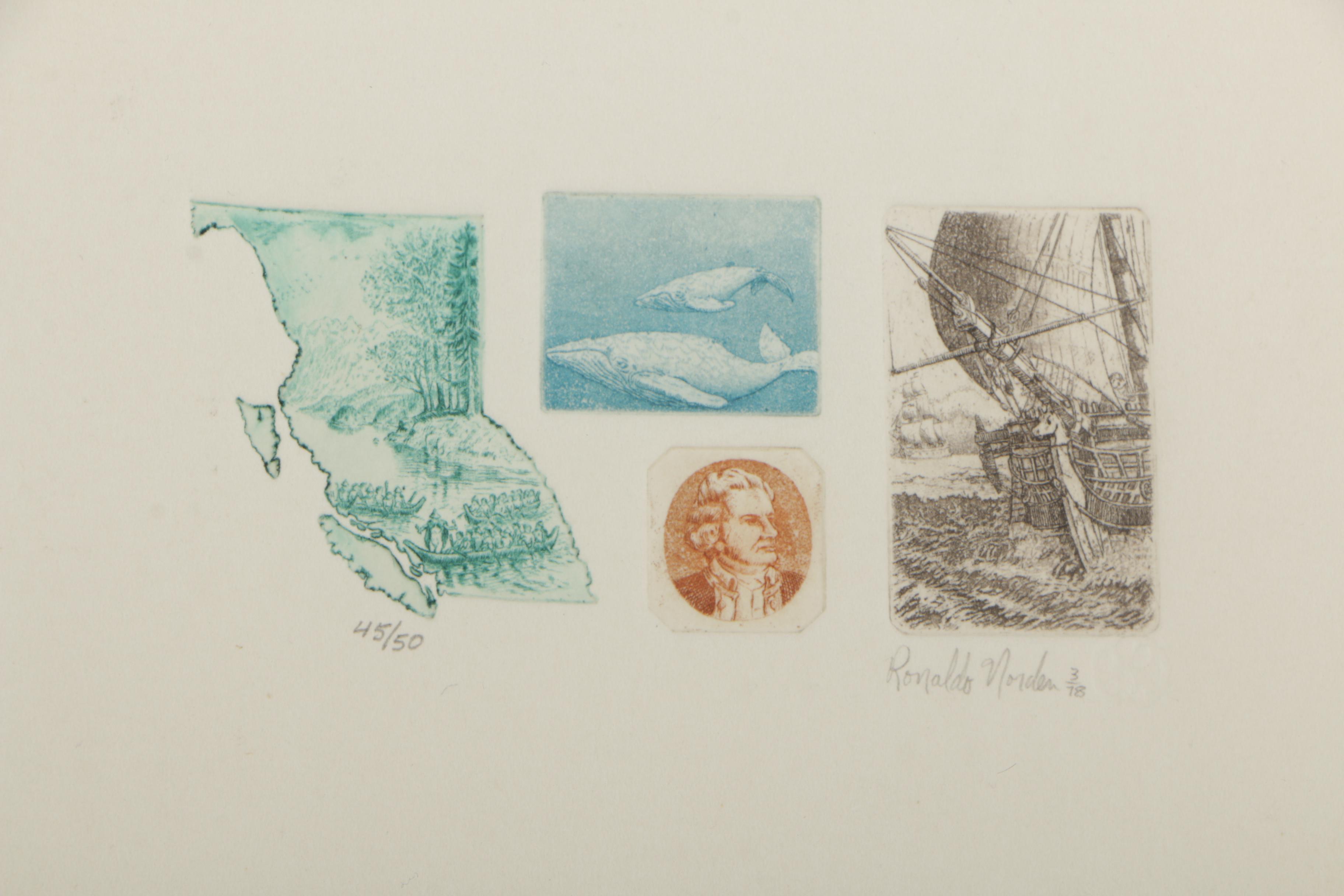 Ronaldo Norden 1978 Etching