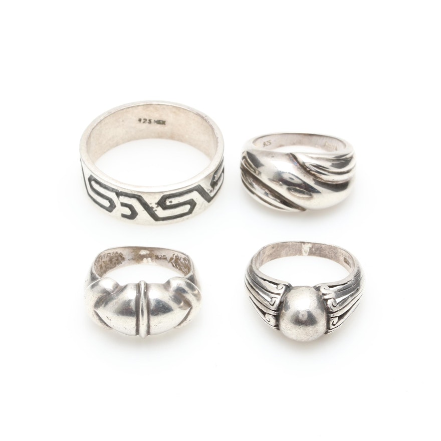 Assortment of Sterling Silver Rings