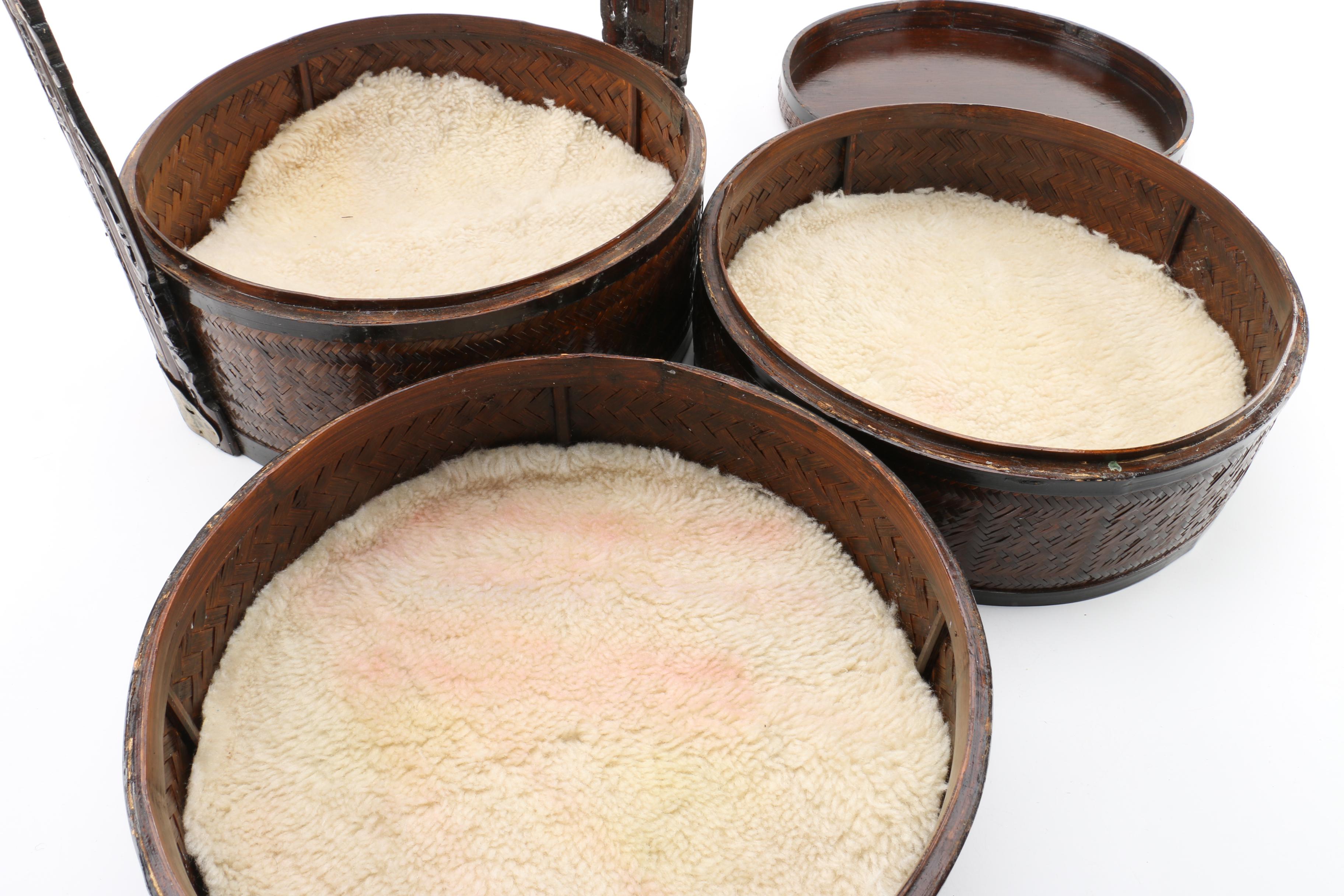 Chinese Tiered Wedding Wicker Basket