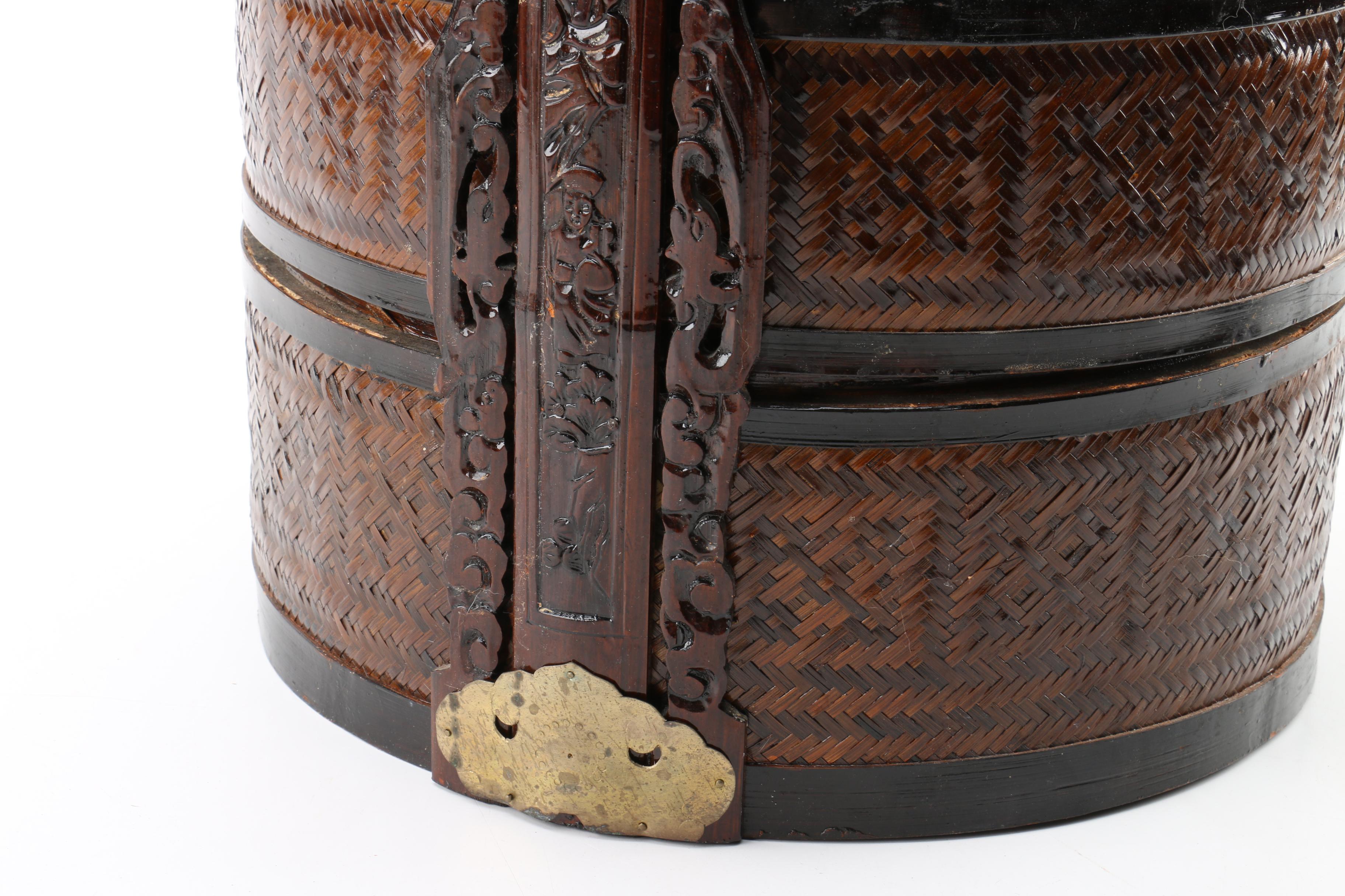 Chinese Tiered Wedding Wicker Basket