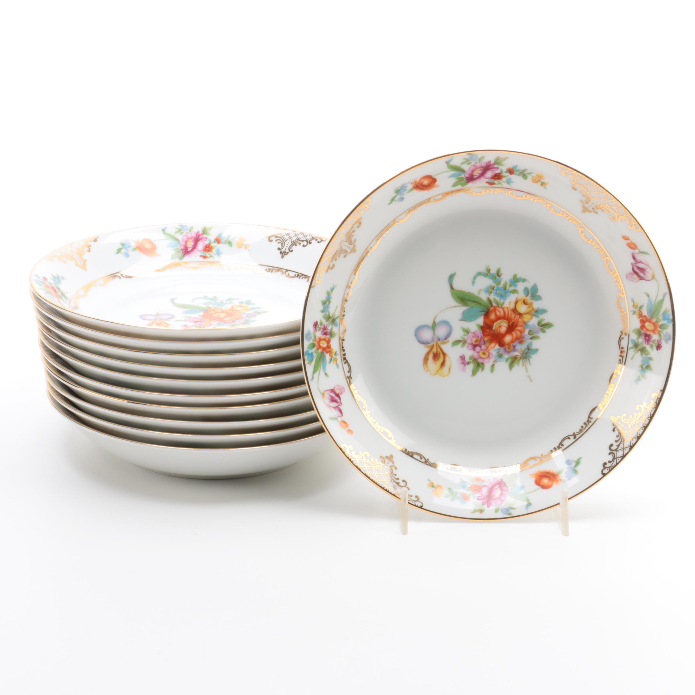 Vintage Meito China Soup Bowls