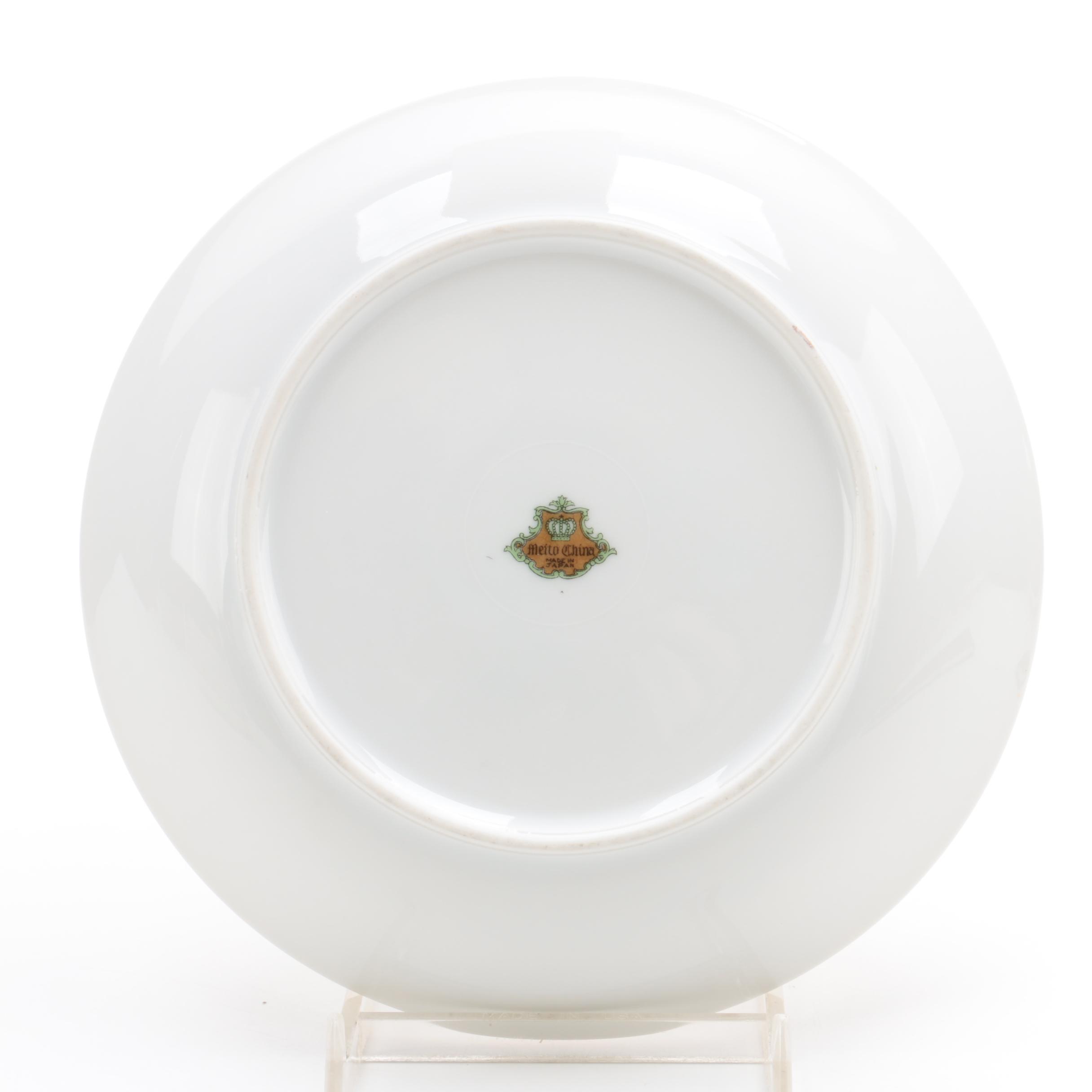 Vintage Meito China Soup Bowls