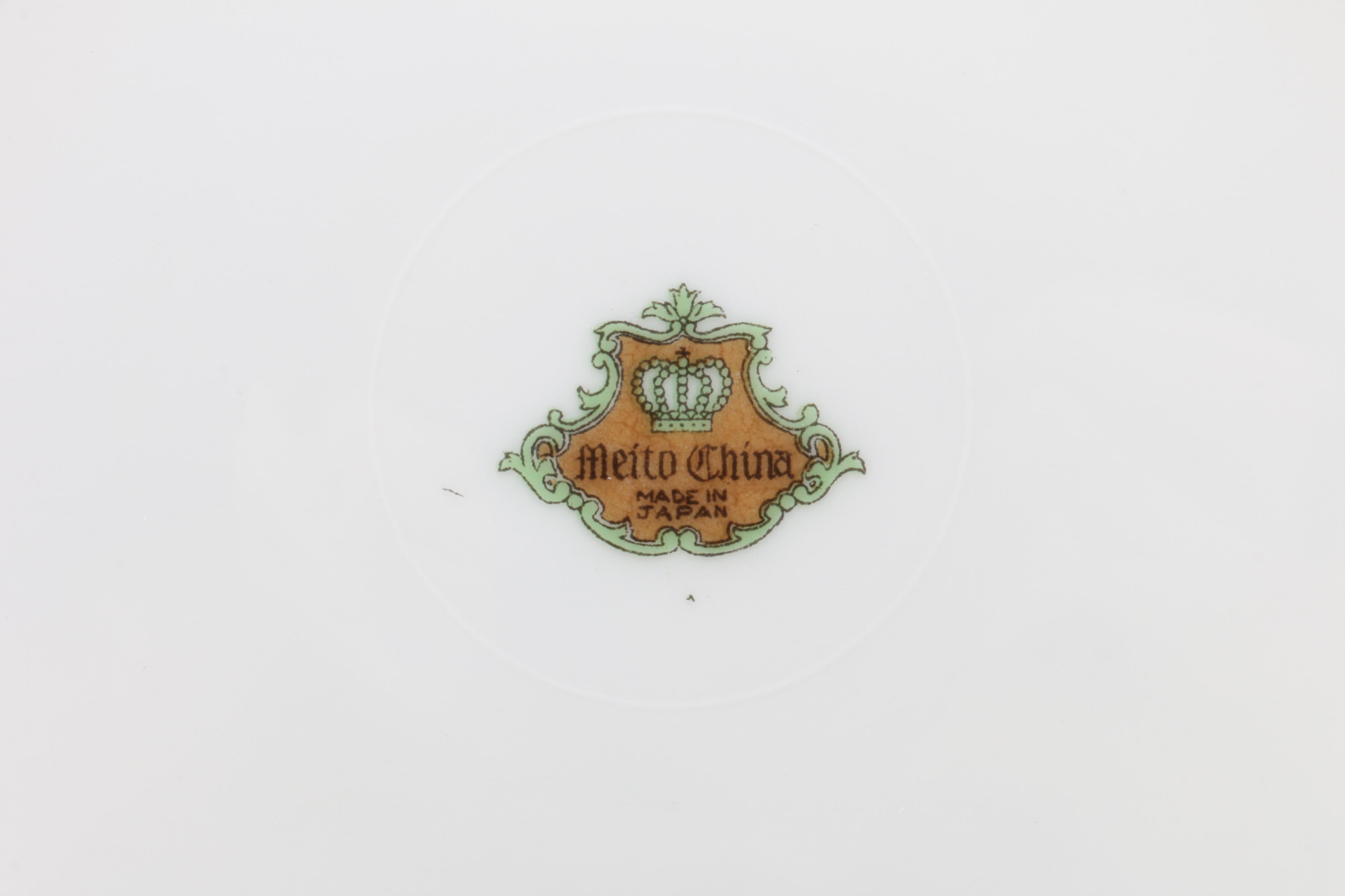 Vintage Meito China Soup Bowls