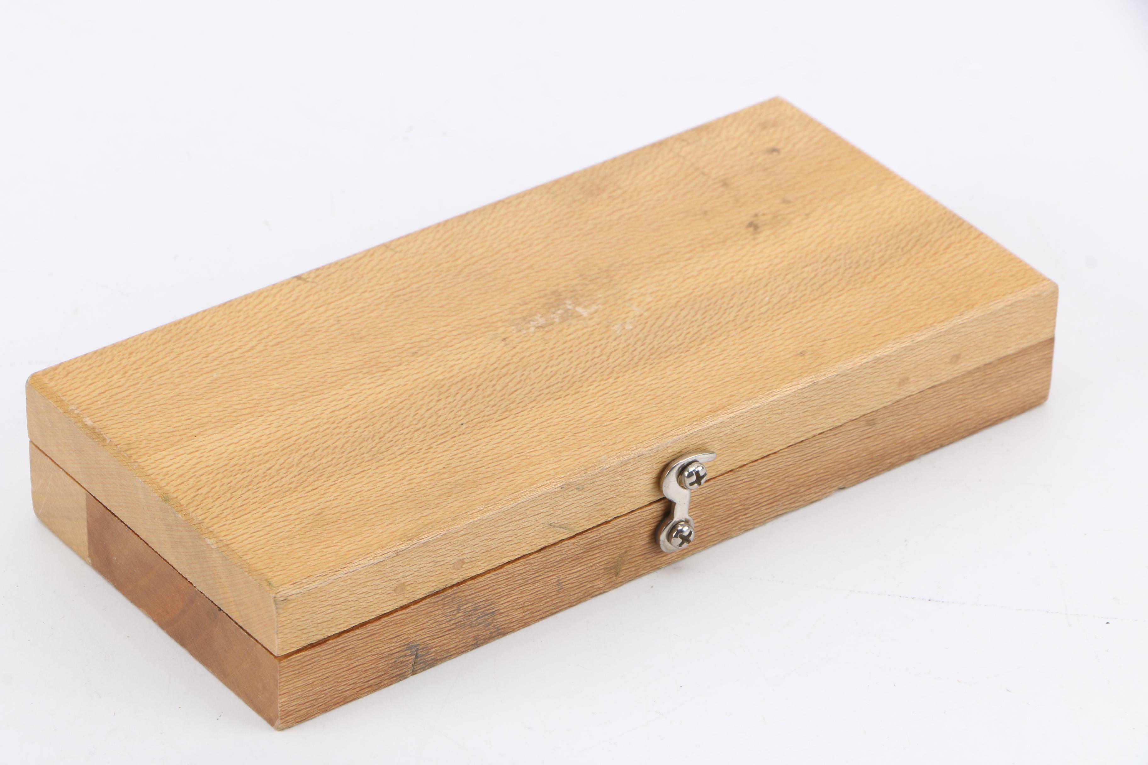 Geneva Depth Gauge and Wooden Box by Chicago Dial Indicator Co.