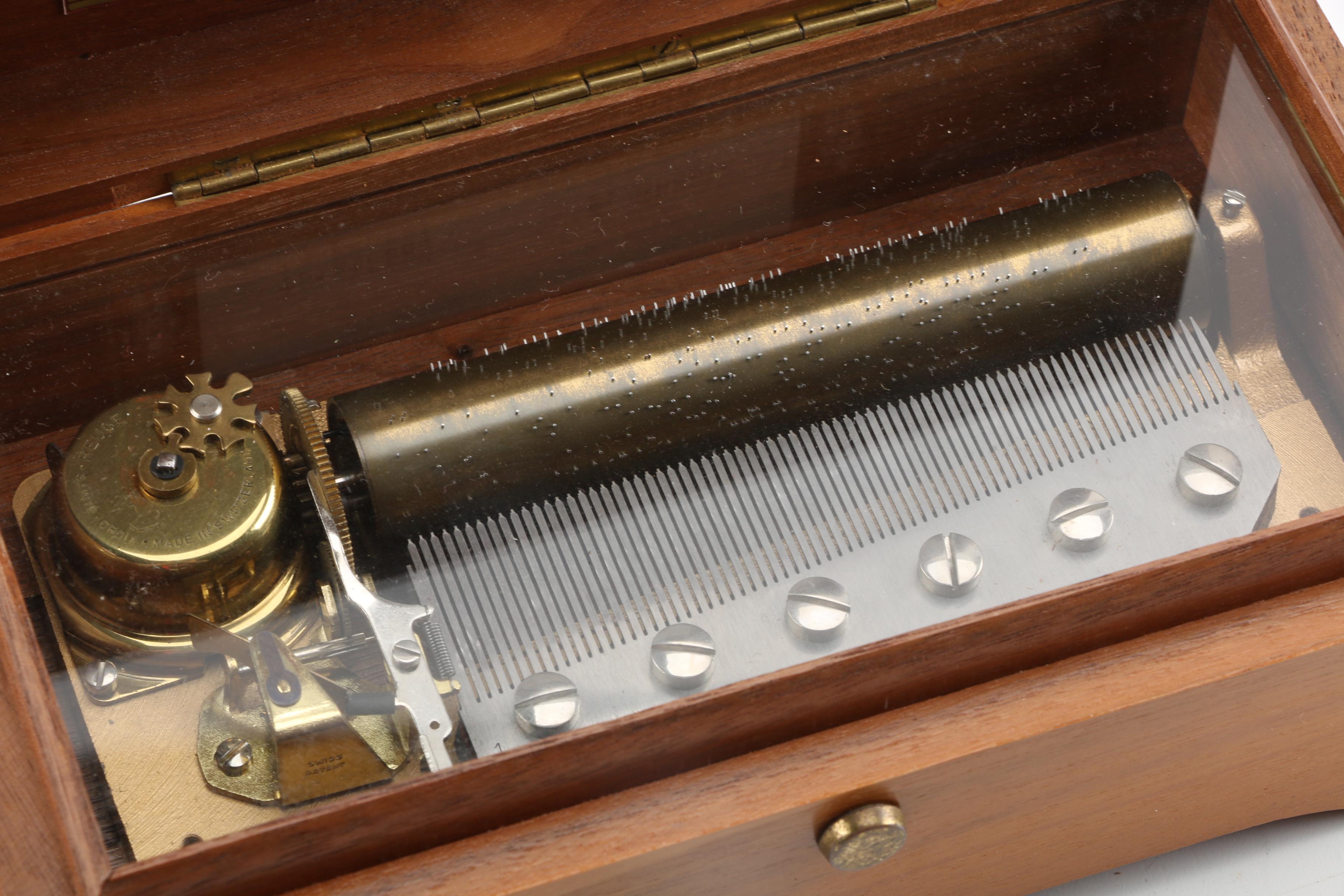 Vintage Reuge Cylinder "Tristesse" By Frédéric Chopin Music Box