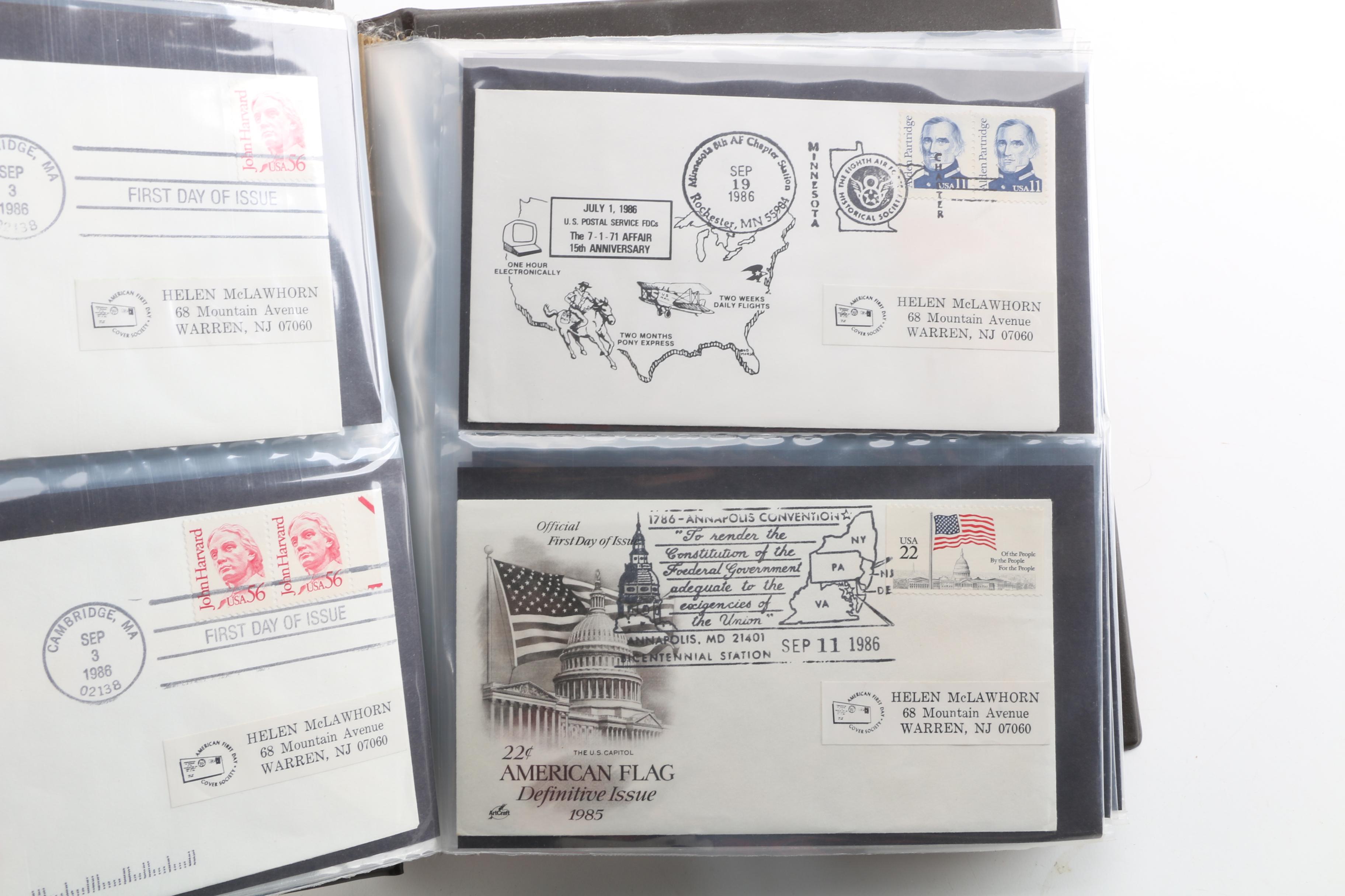 United States First Day and Other Postage Stamp Covers