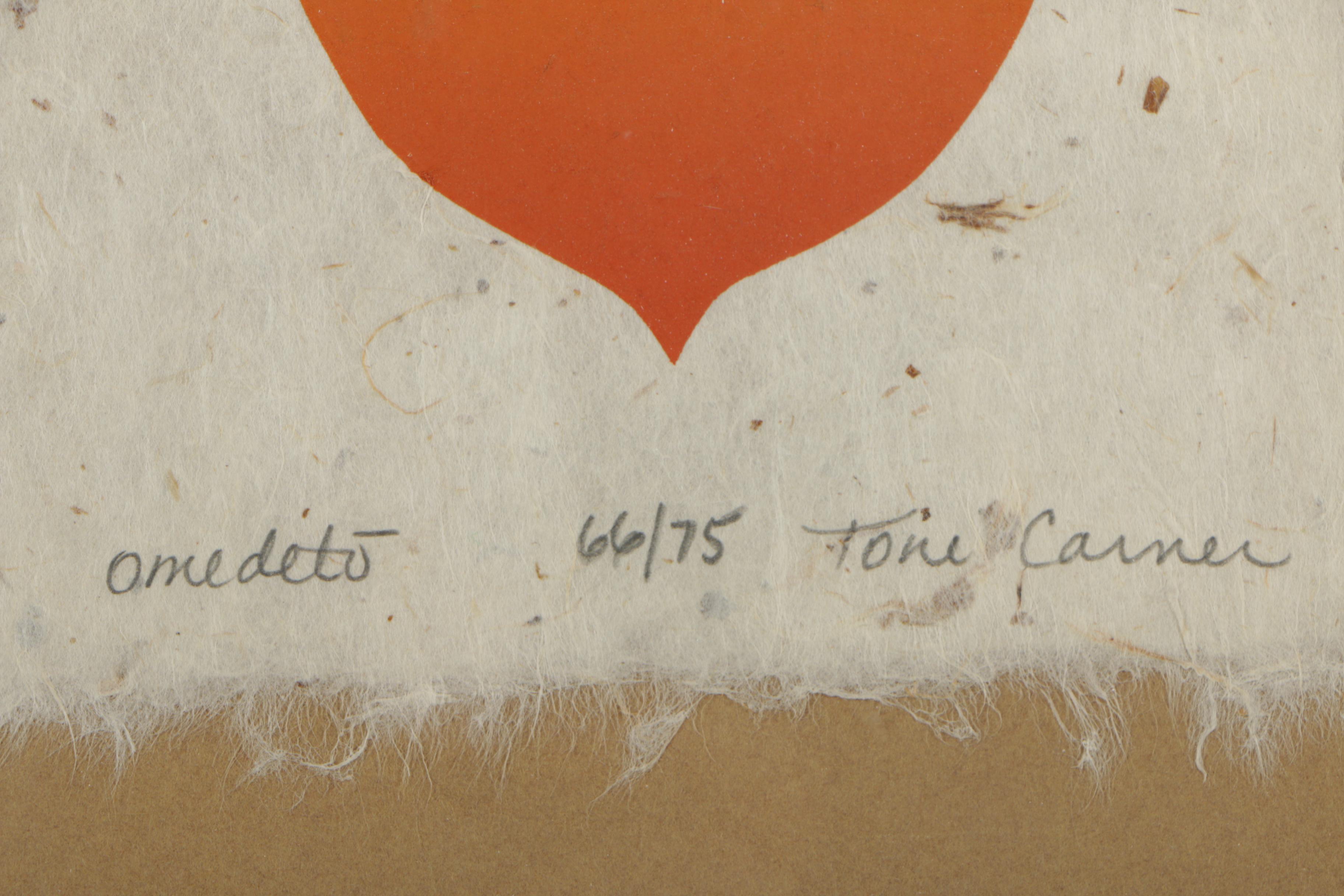 Toni Carner Limited Edition Serigraph Collage "Omedeto"