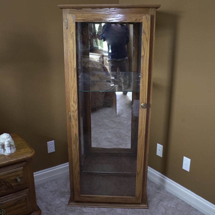 Oak Curio Cabinet