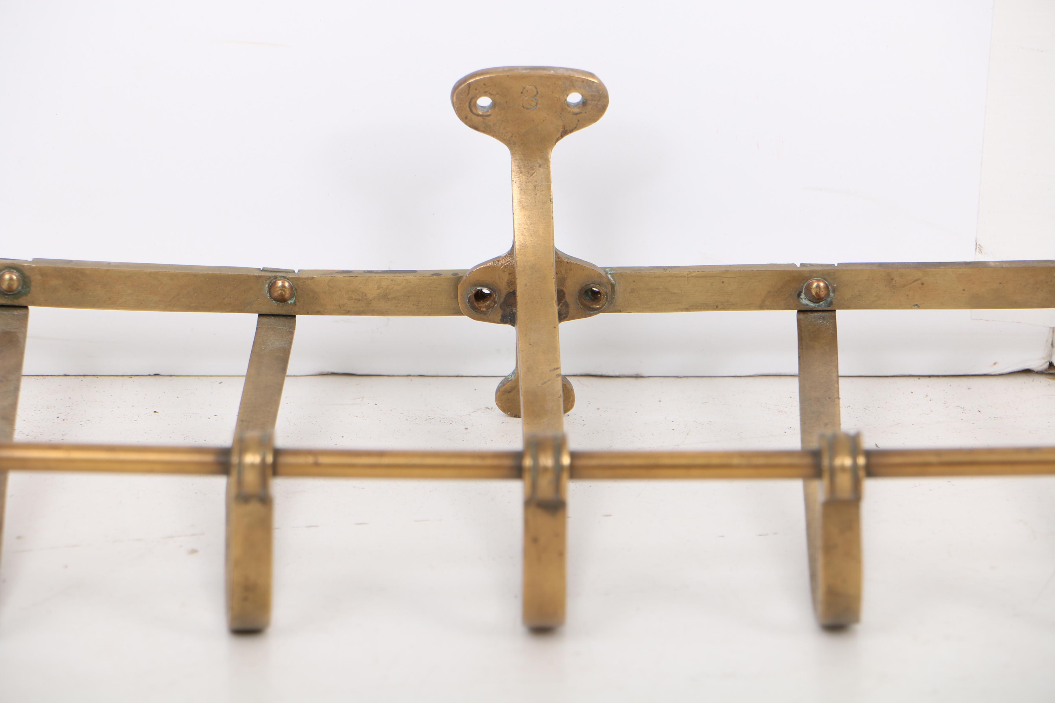 Vintage Brass Railway Luggage Rack