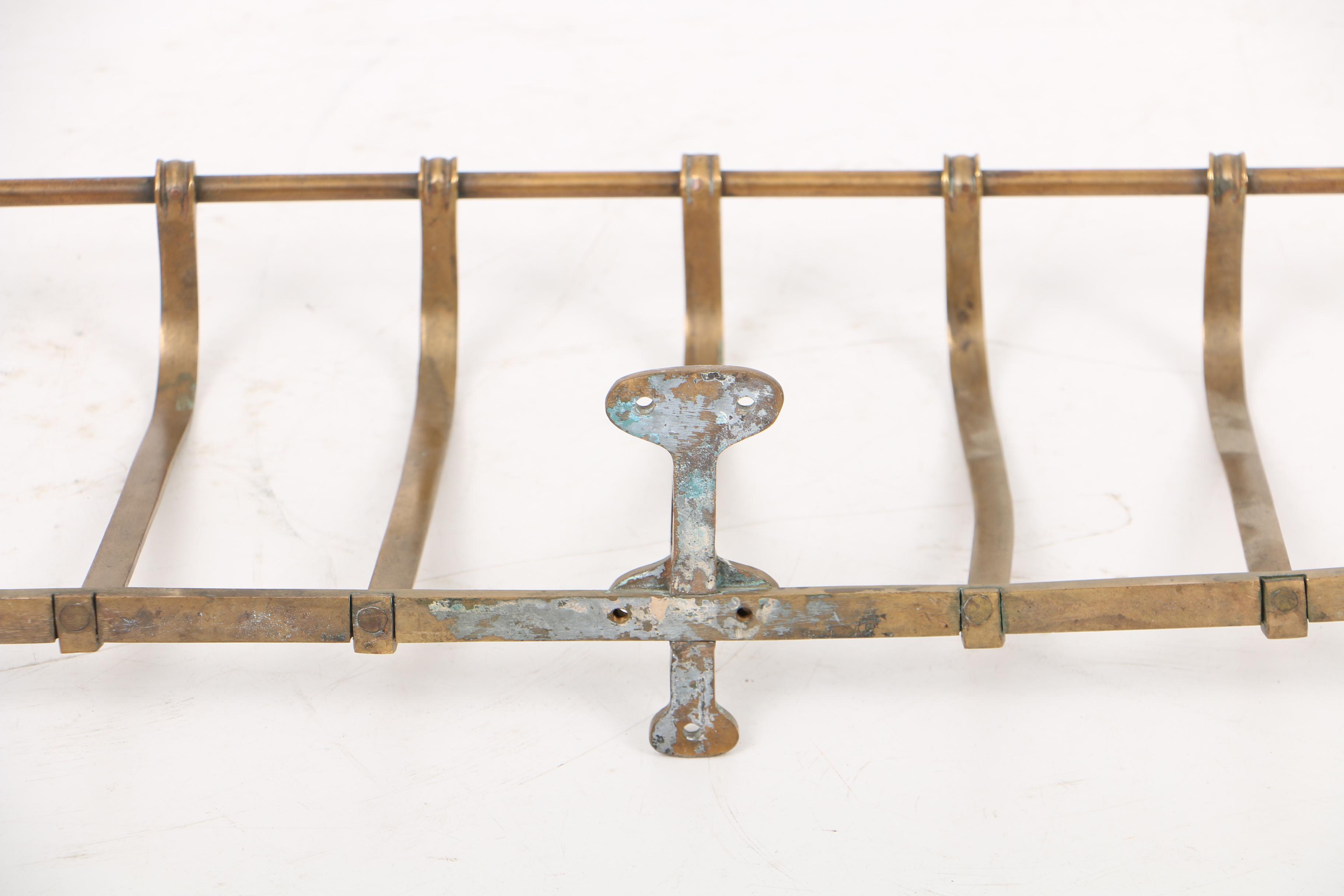 Vintage Brass Railway Luggage Rack