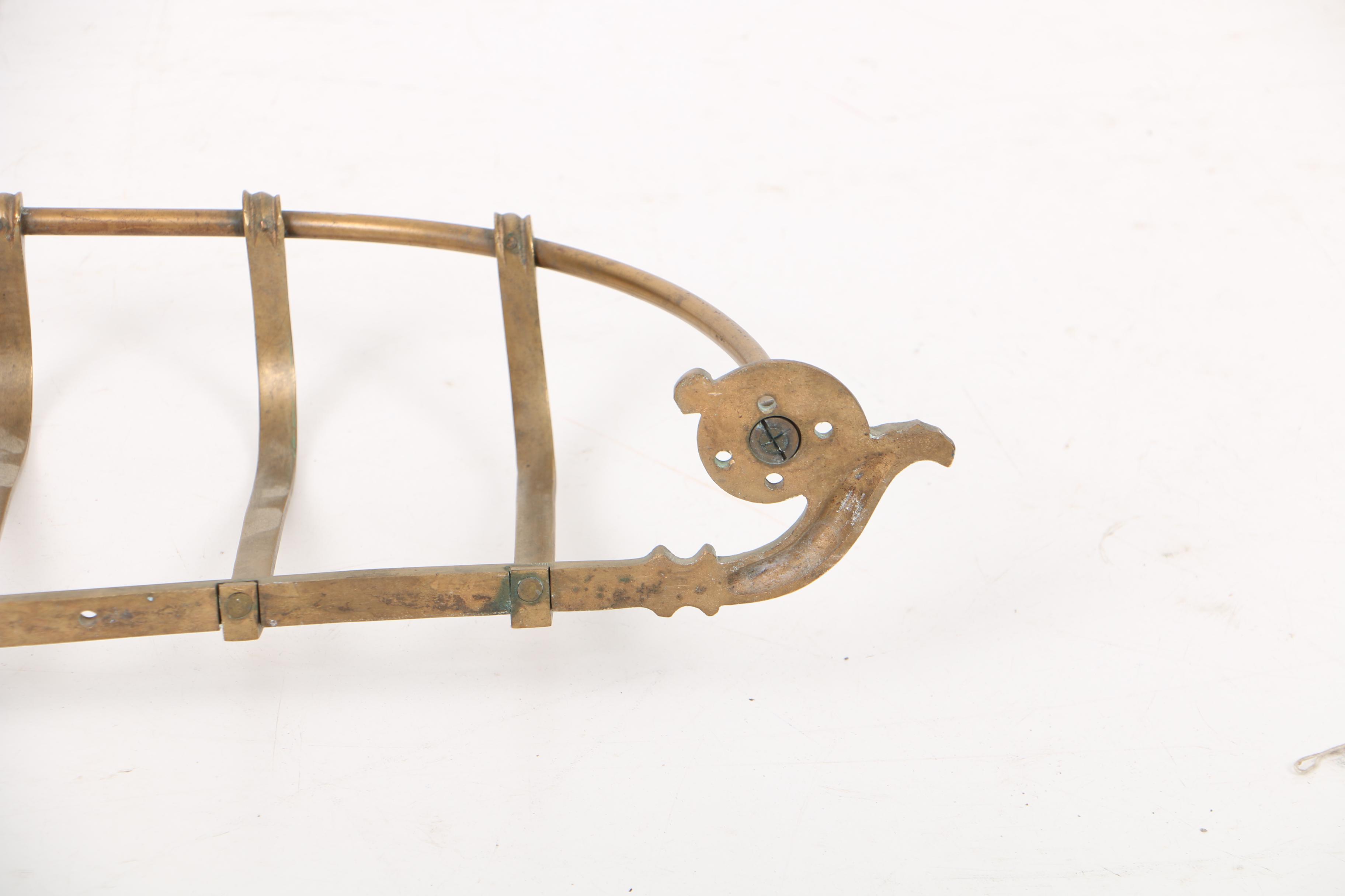 Vintage Brass Railway Luggage Rack