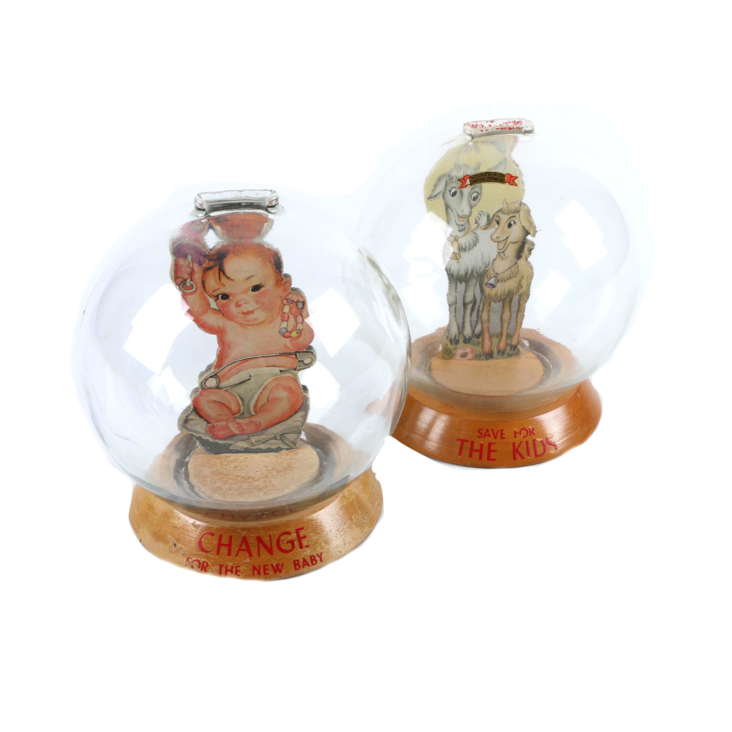 1940s Vic Moran "New Baby" and "The Kids" Bubble Banks