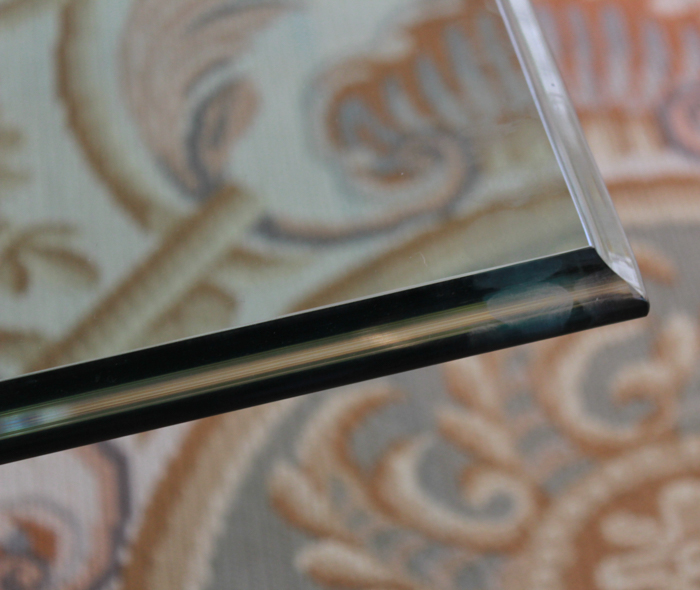 Glass Top Coffee Table with Ceramic Elephant Supports