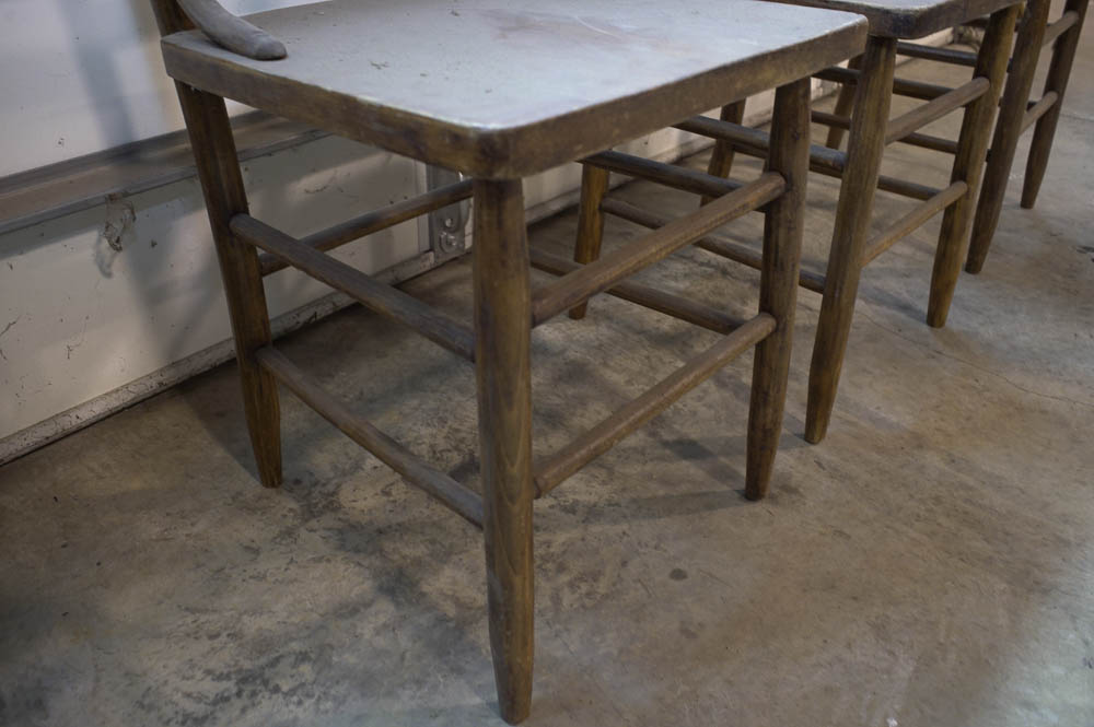 Three Vintage Ladderback Chairs