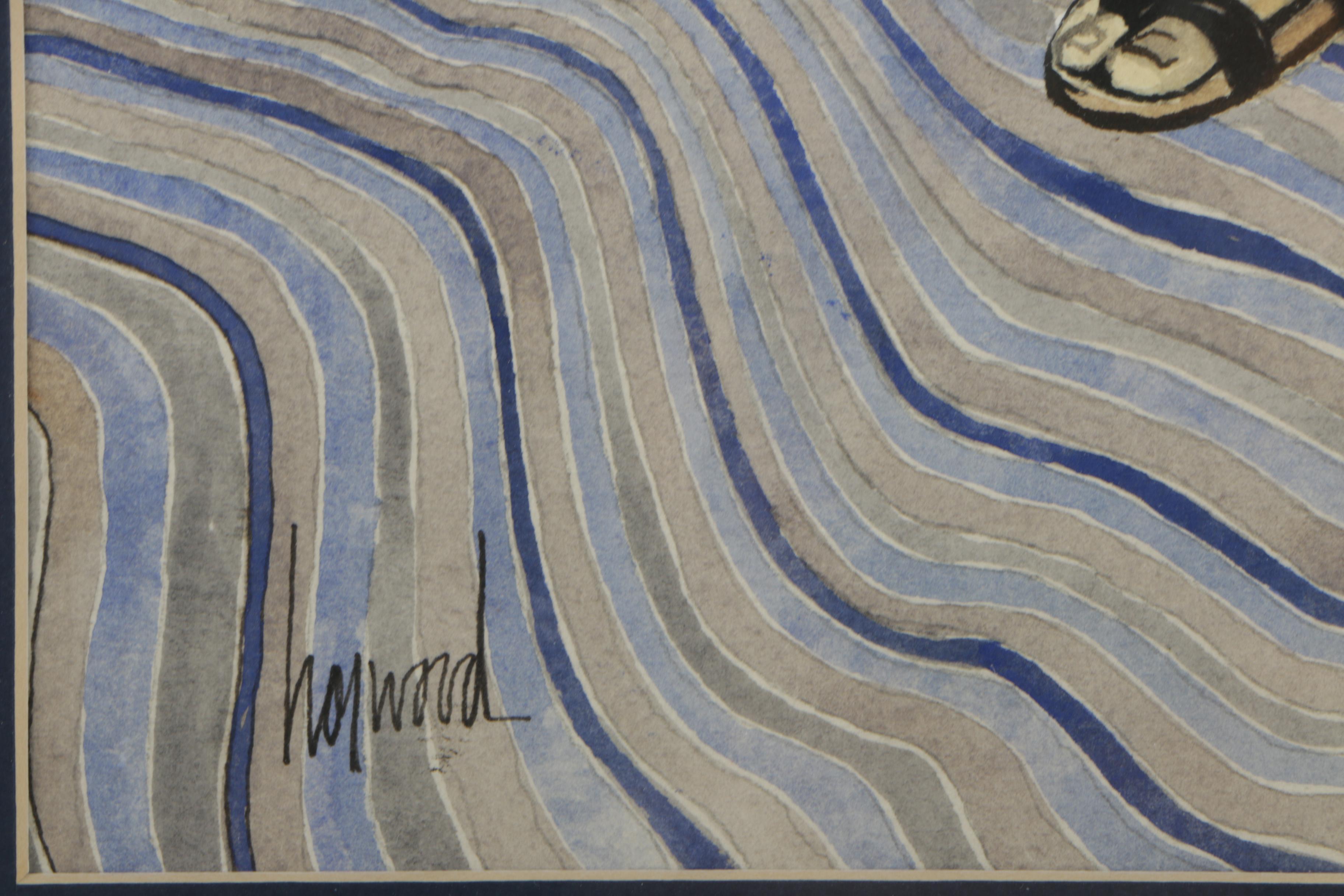 George L. Horwood Mixed Media Artwork "Carpet Dealer"