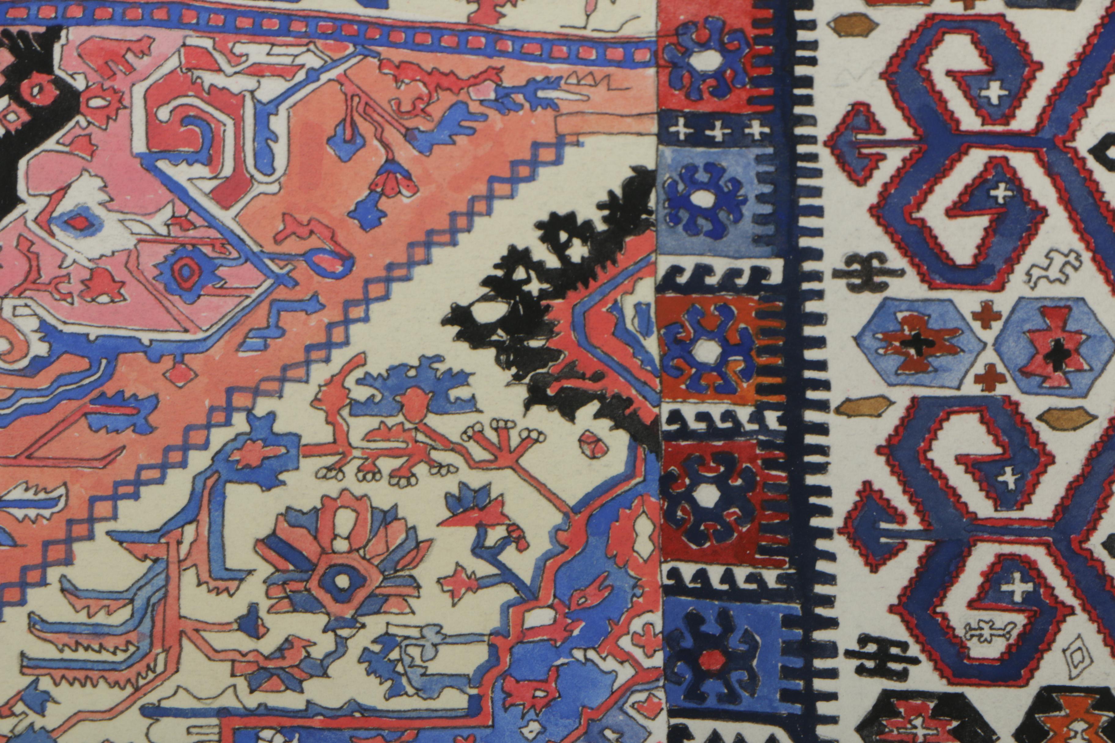 George L. Horwood Mixed Media Artwork "Carpet Dealer"