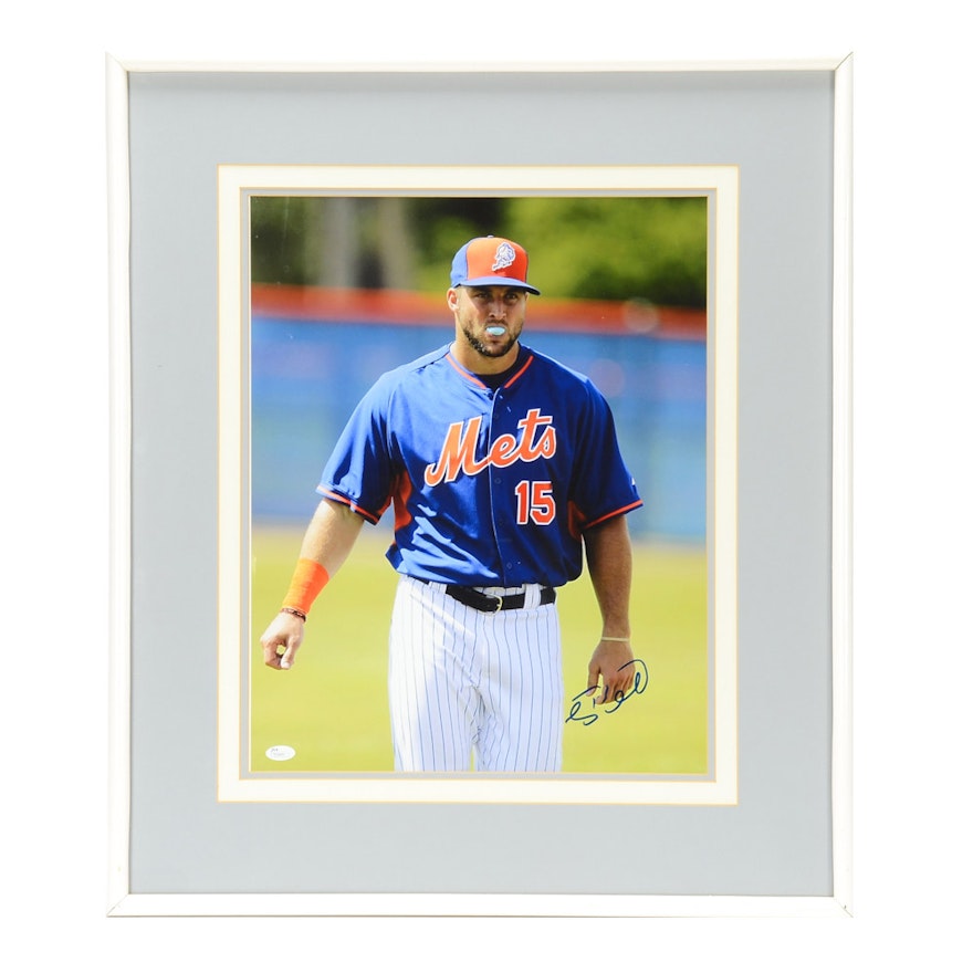 Tim Tebow Signed Mets Photo  COA