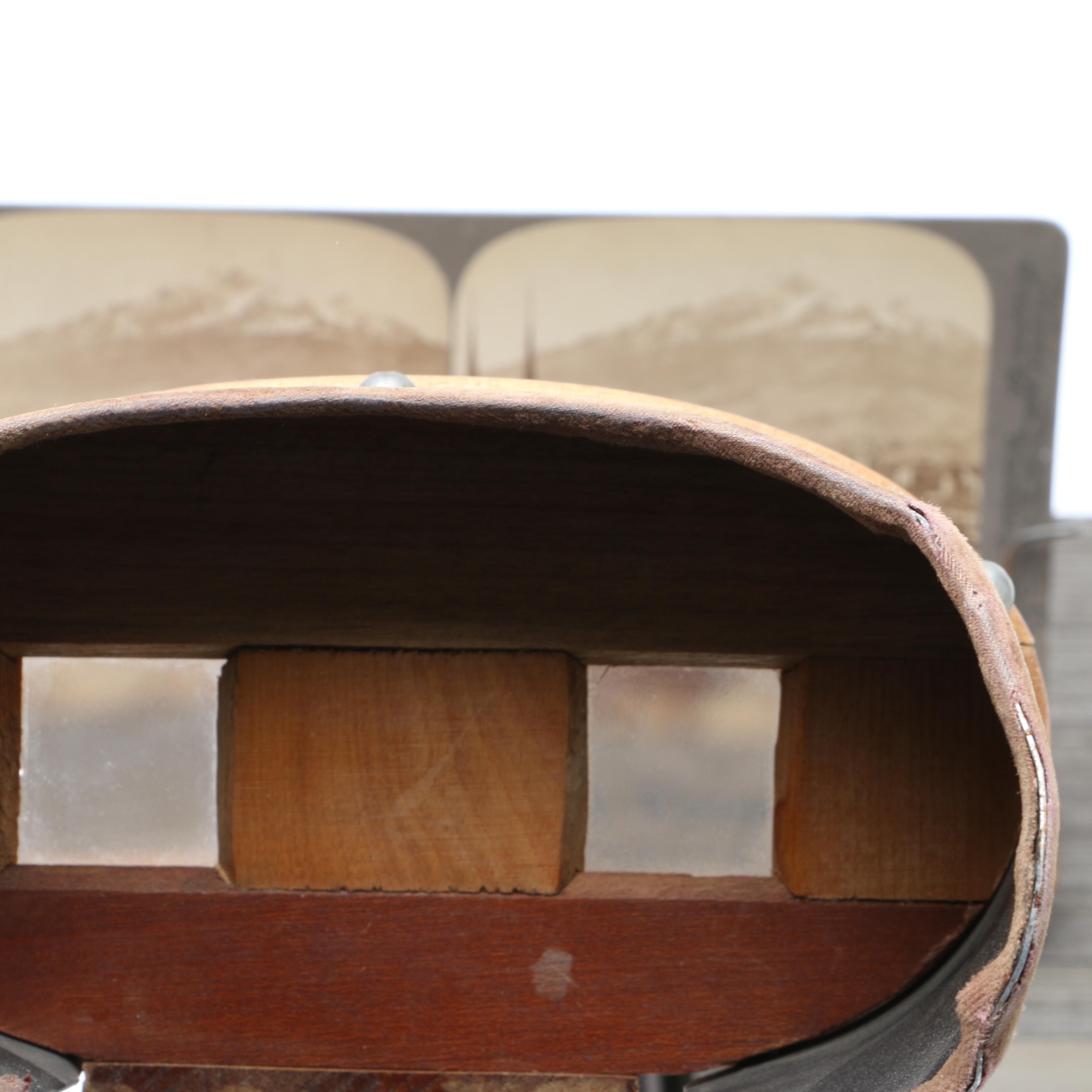 Two Antique Stereoview Card Sets for Switzerland & England, with Stereoscope