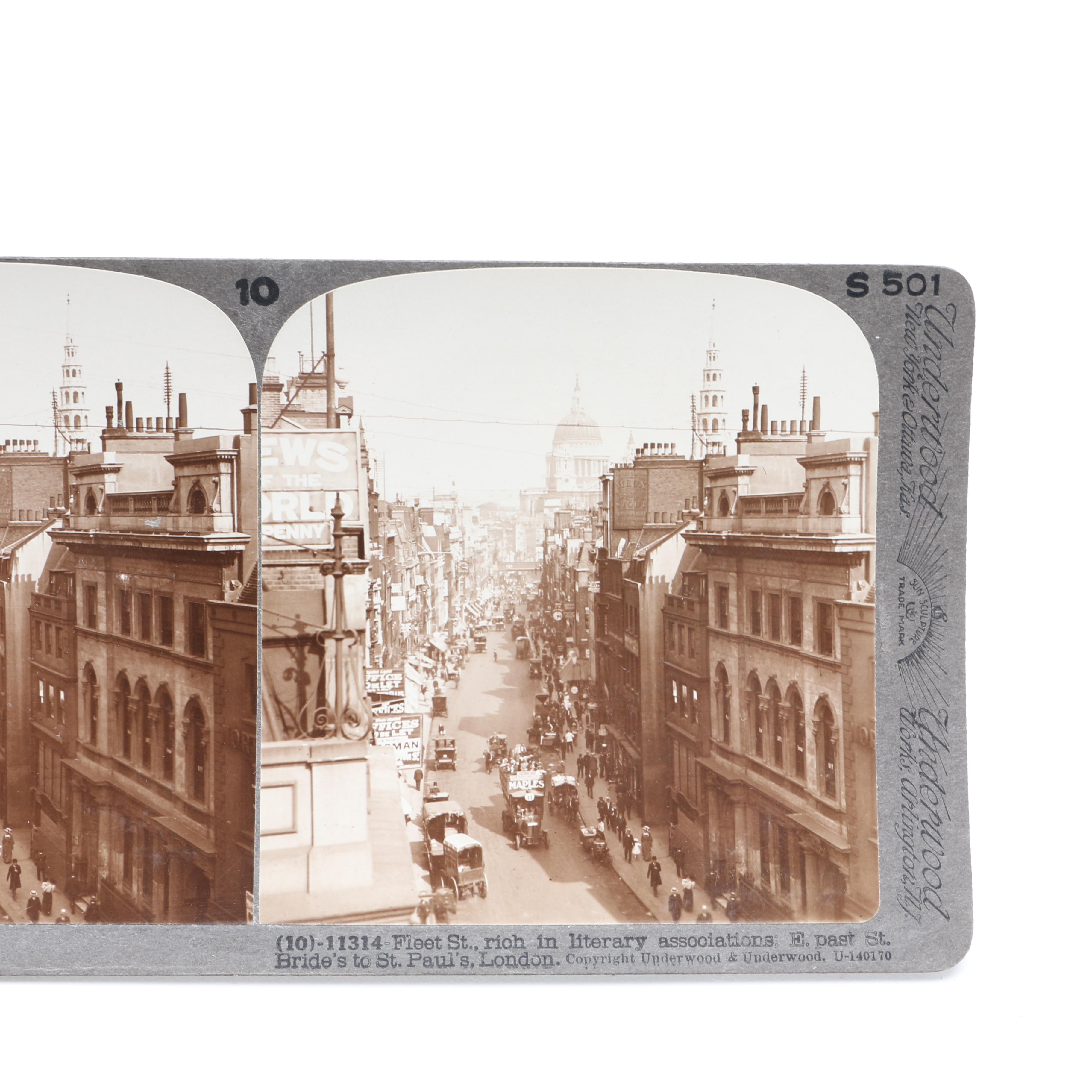 Two Antique Stereoview Card Sets for Switzerland & England, with Stereoscope