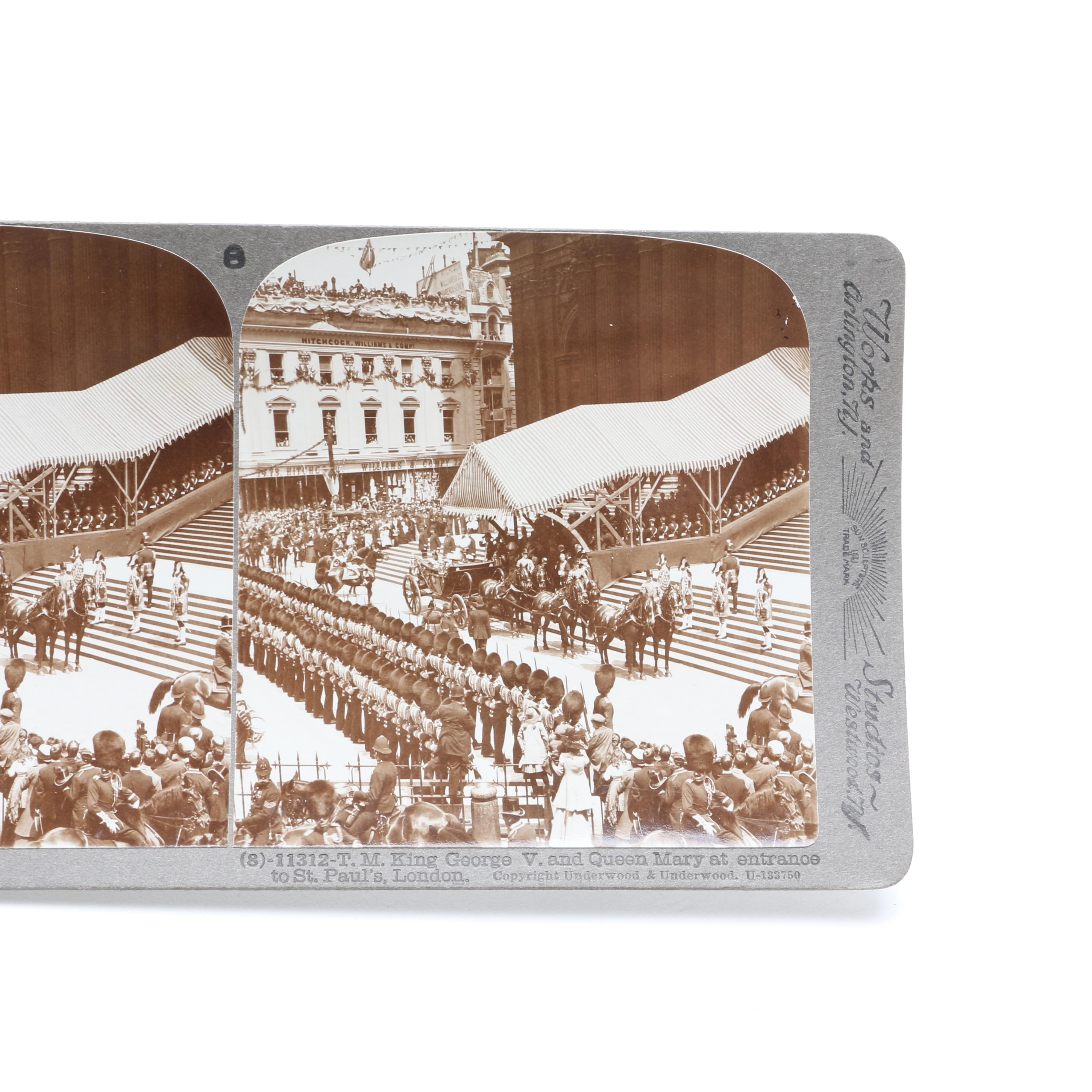 Two Antique Stereoview Card Sets for Switzerland & England, with Stereoscope