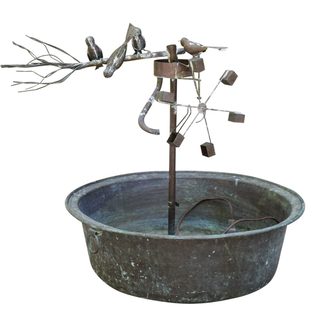 Metal Bird Bath
