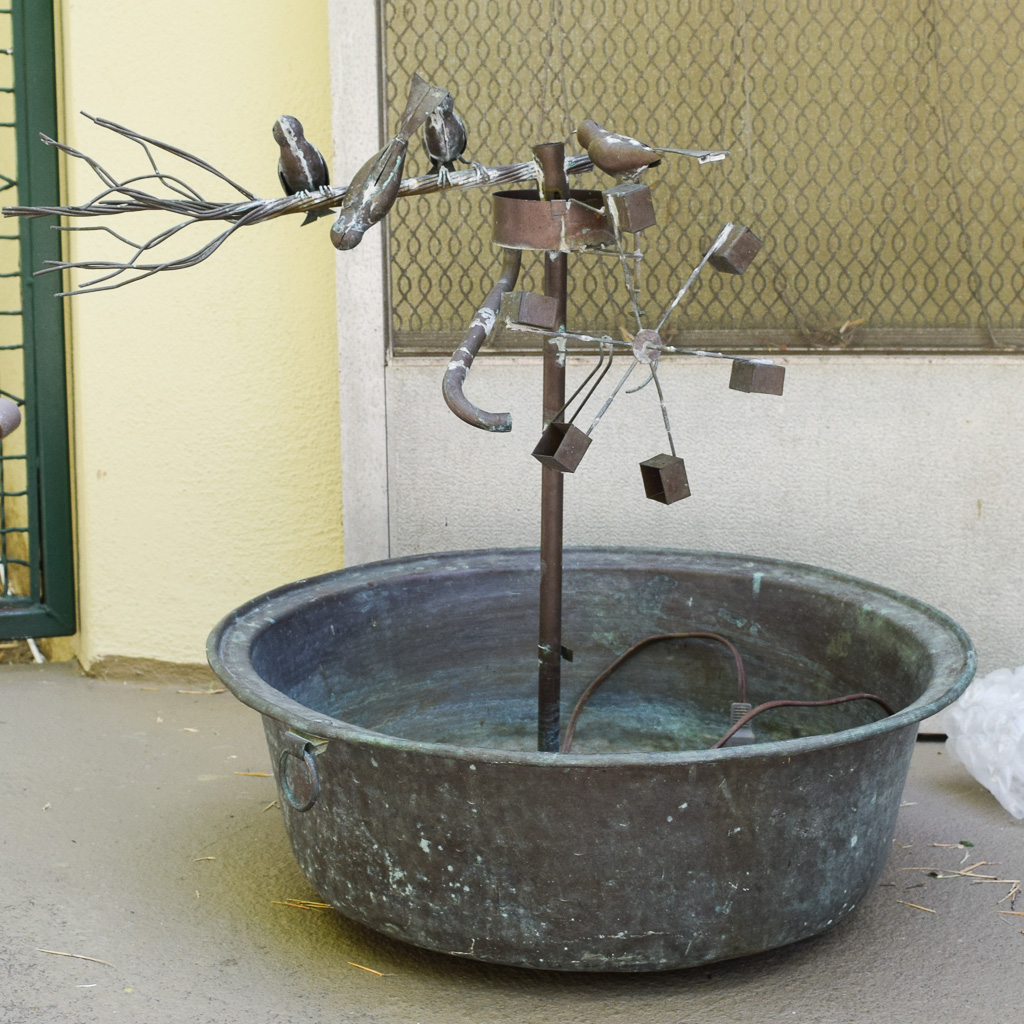 Metal Bird Bath