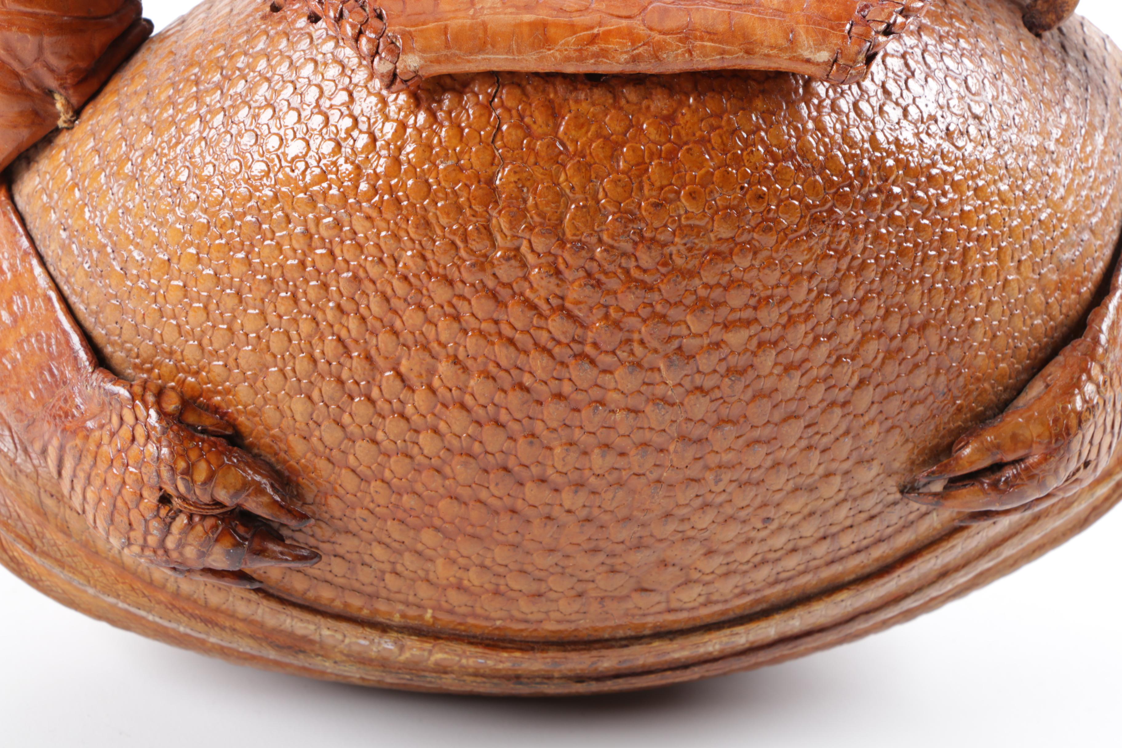 Vintage Brown Armadillo Handbag