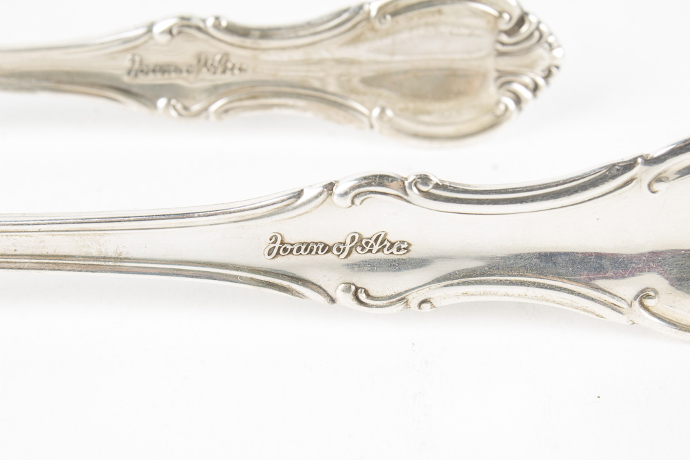 International Silver Co. "Joan of Arc" Sterling Silver Flatware