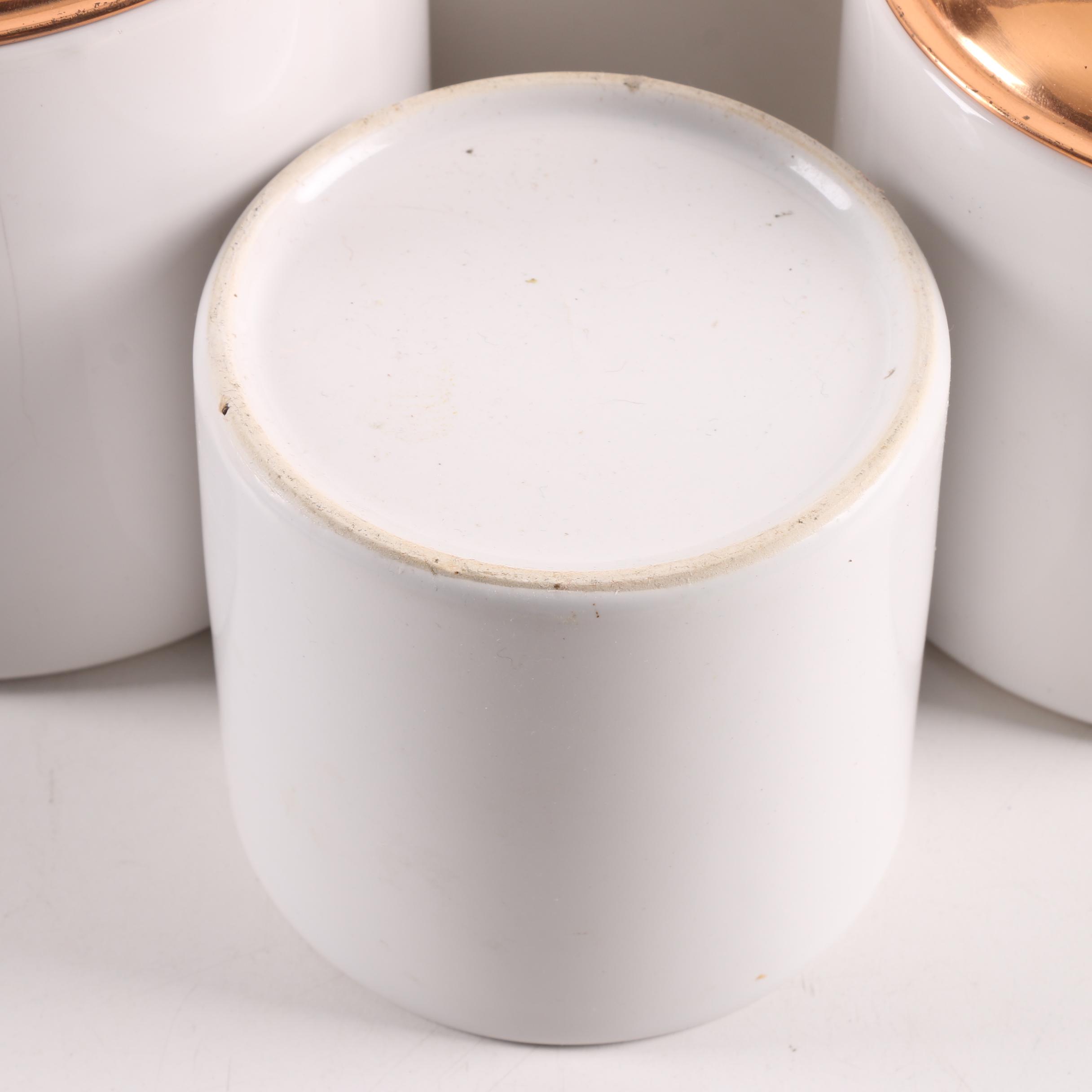 Ceramic Canisters with Copper Lids