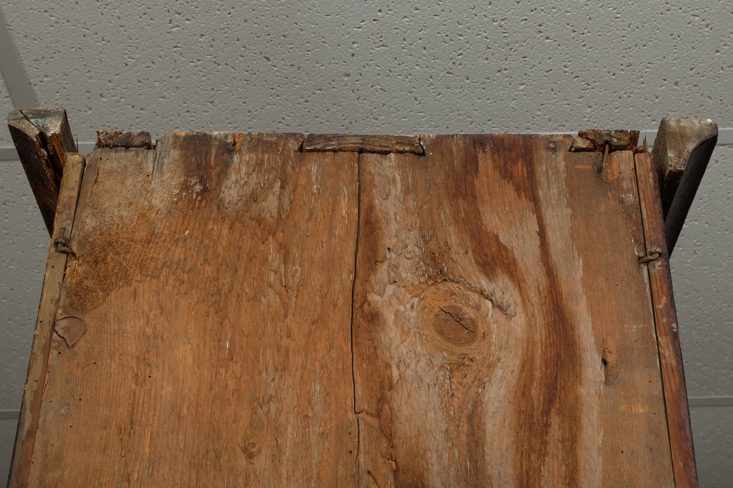 Folk Art Painted Morbier French Style Grandfather Clock Cabinet