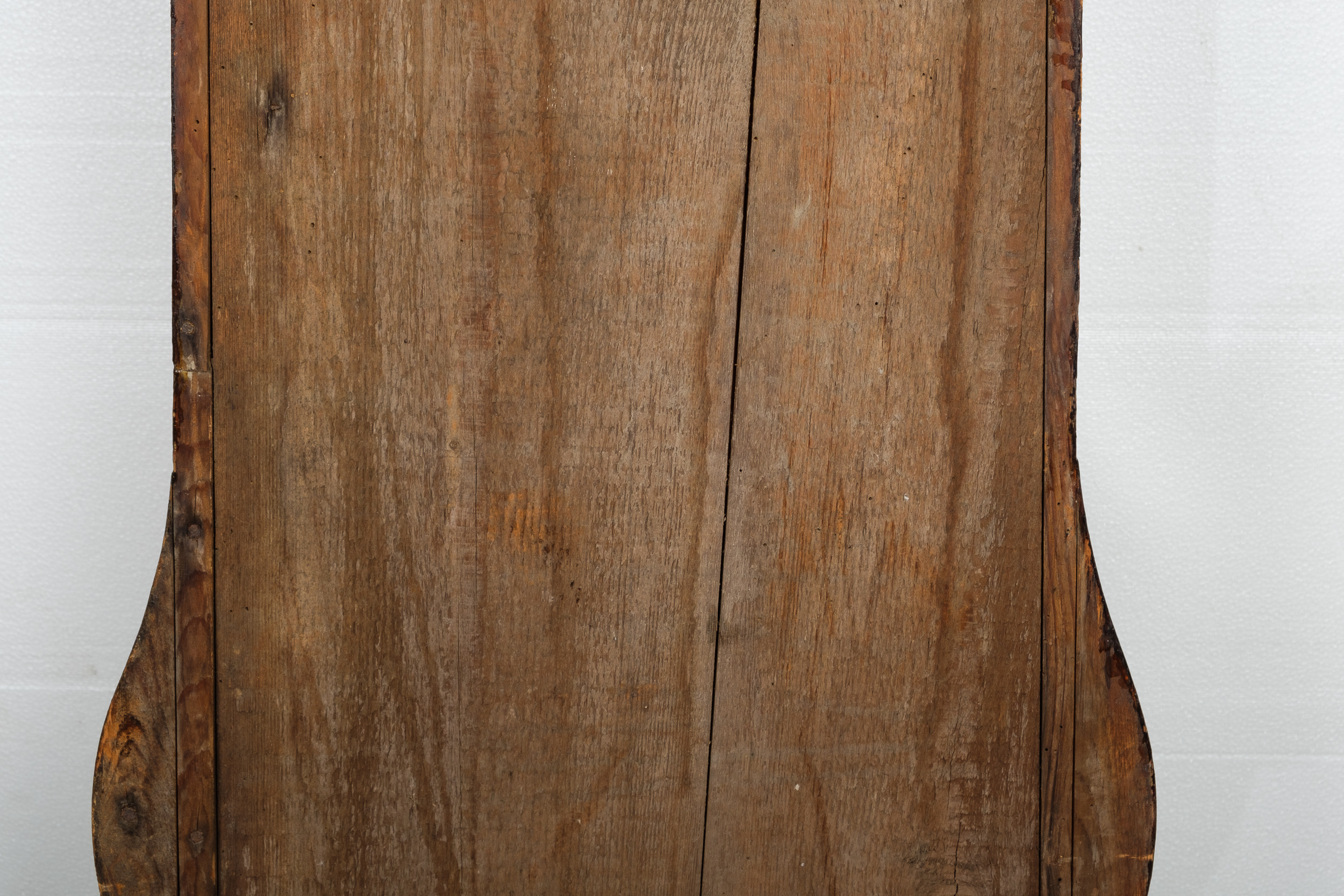 Folk Art Painted Morbier French Style Grandfather Clock Cabinet