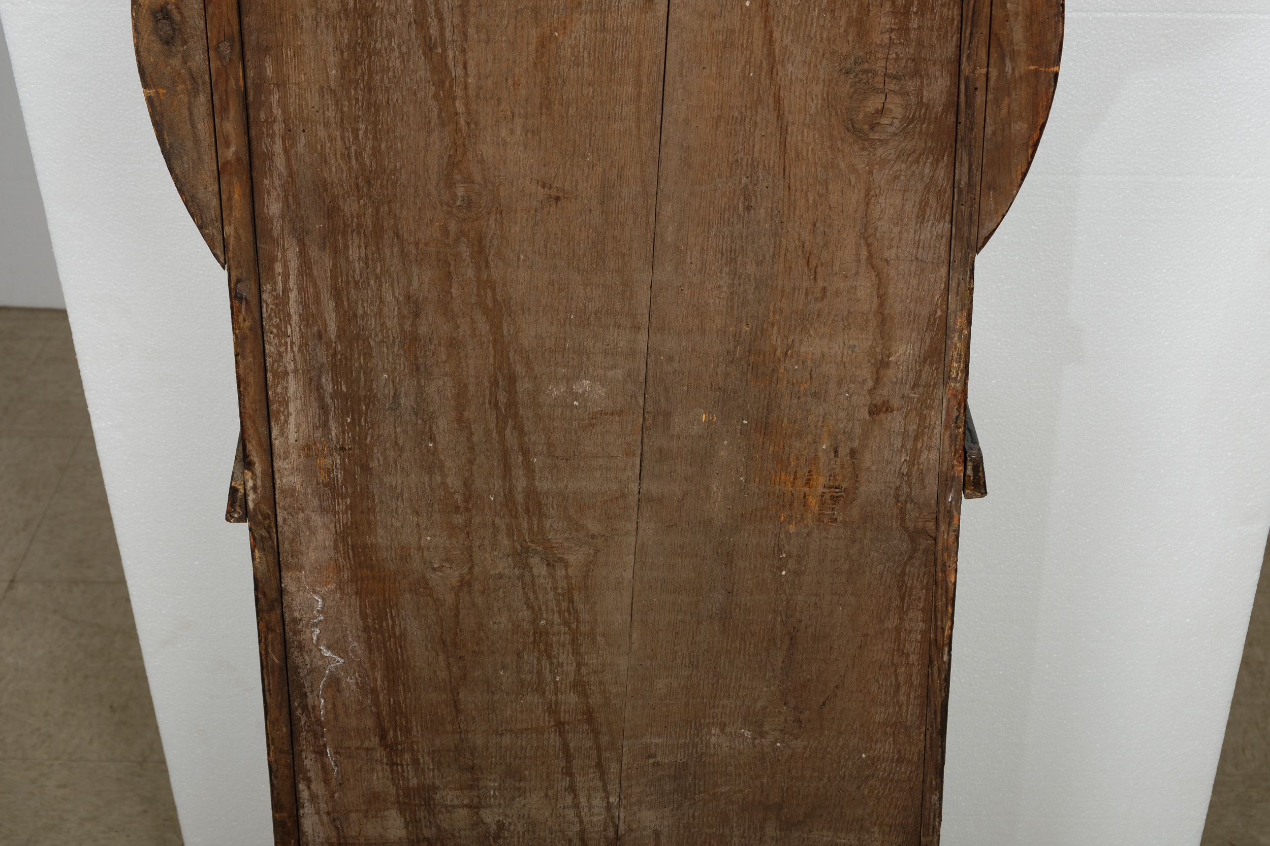 Folk Art Painted Morbier French Style Grandfather Clock Cabinet