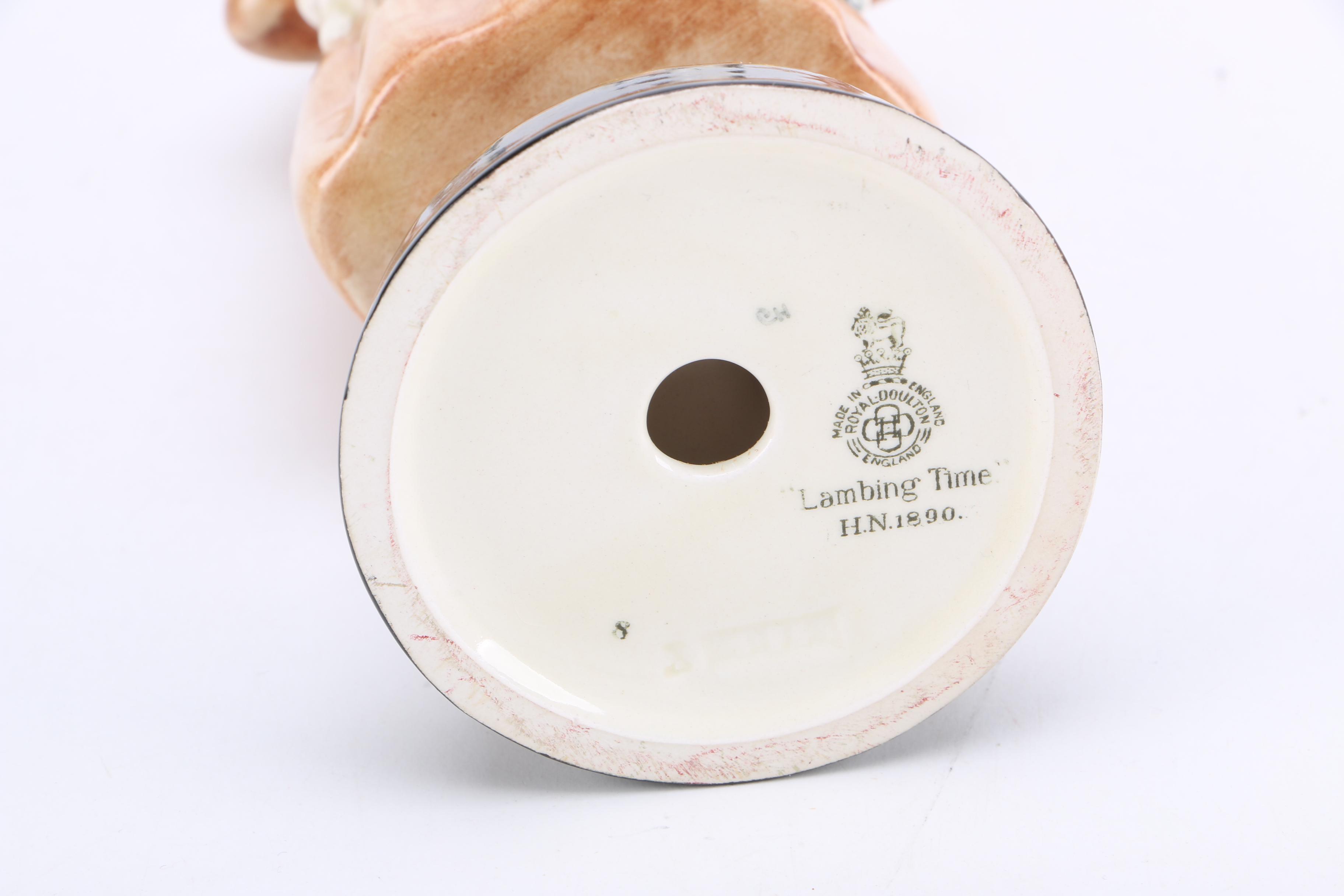 Royal Doulton "Lambing Time" and "Bridget" Porcelain Figurines