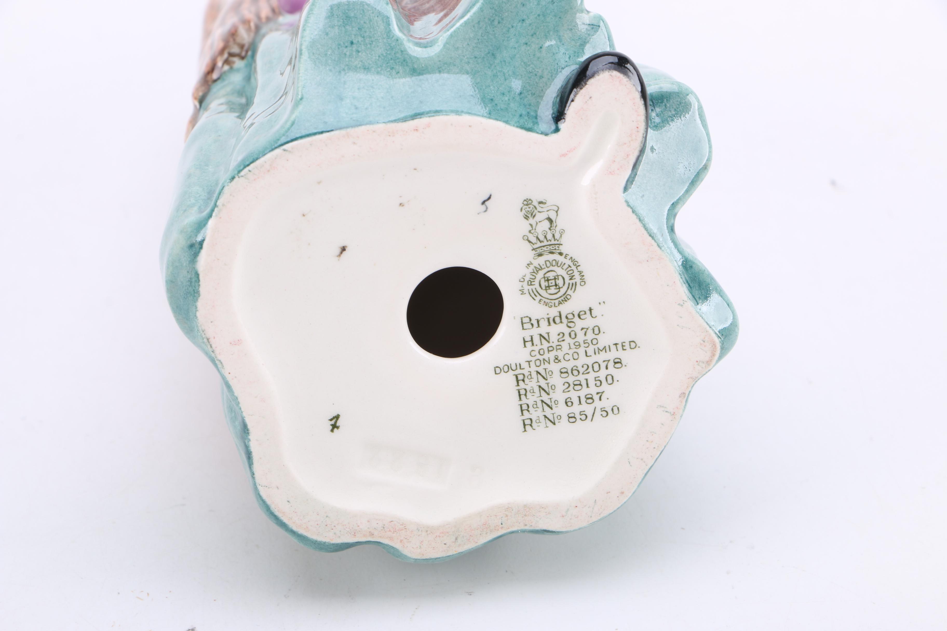 Royal Doulton "Lambing Time" and "Bridget" Porcelain Figurines