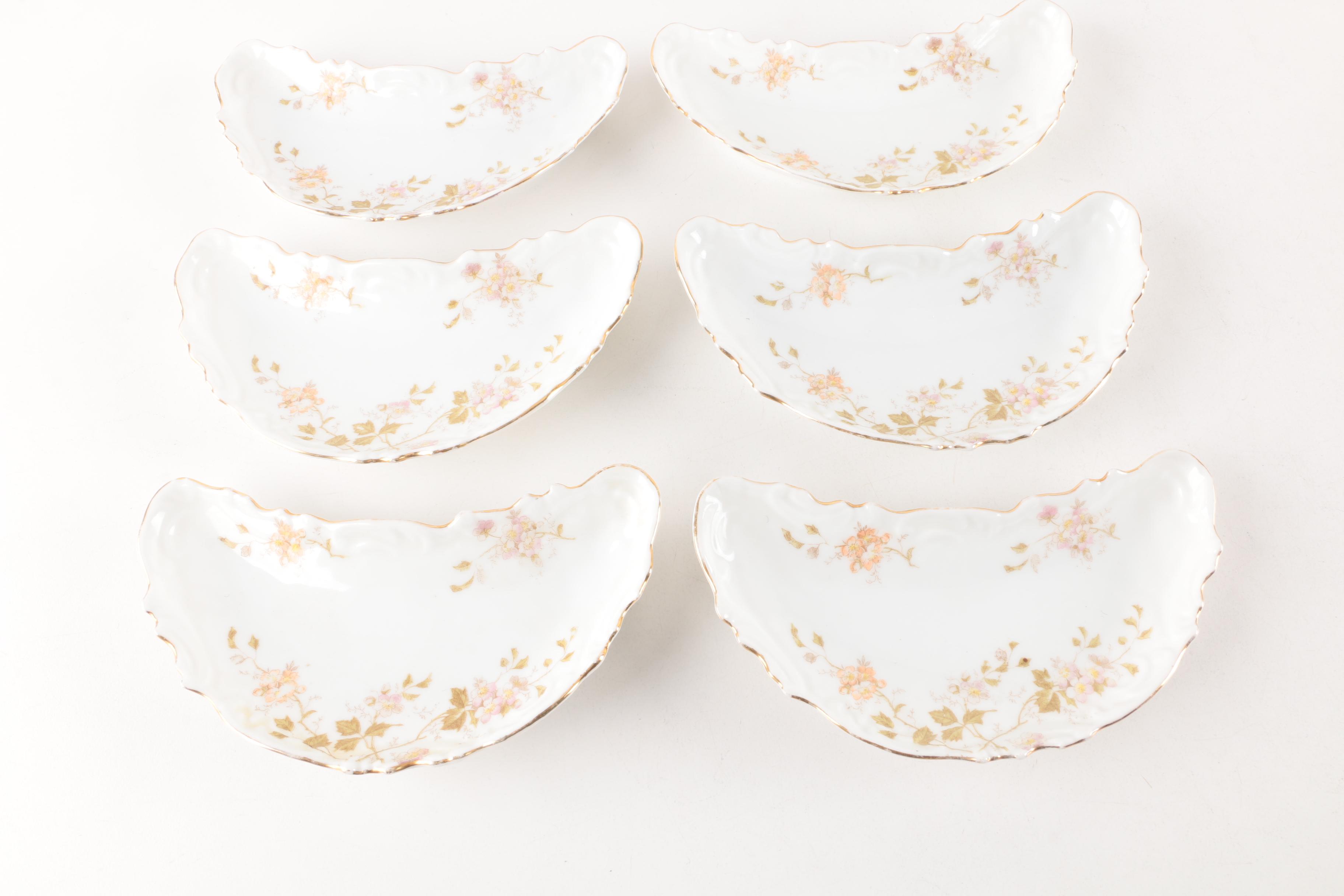 Antique L.S. & S. Porcelain and Earthenware Bone Dishes