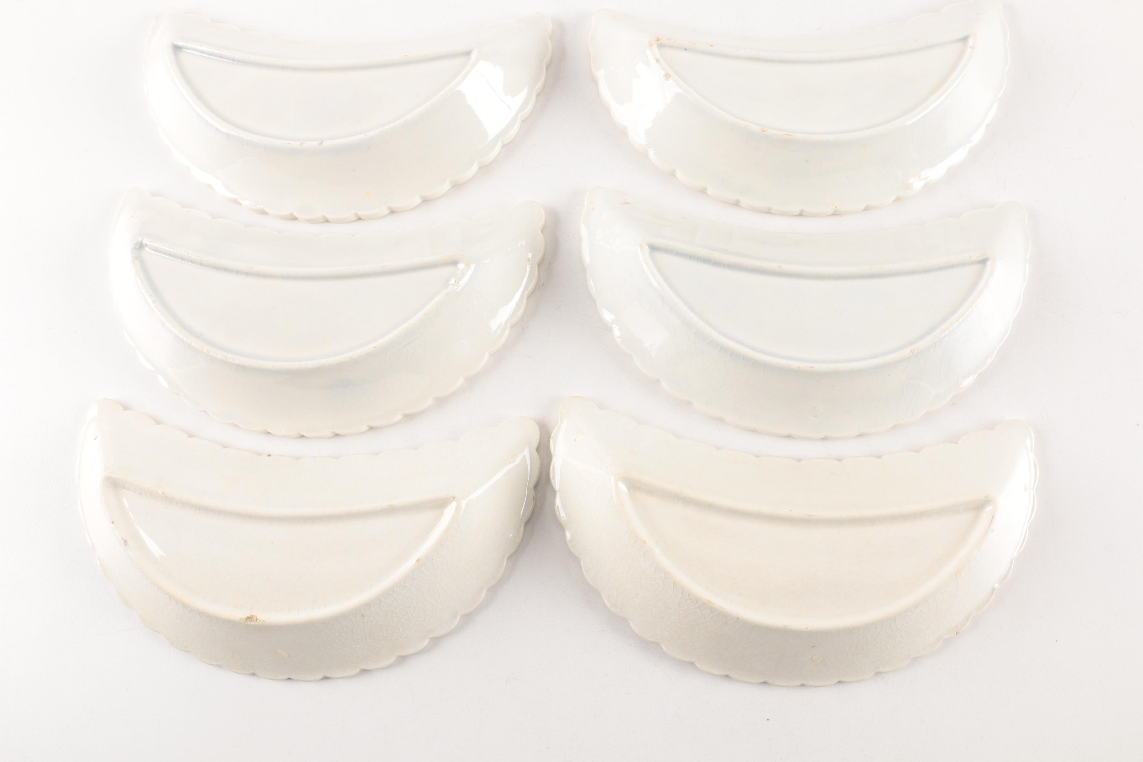 Antique L.S. & S. Porcelain and Earthenware Bone Dishes