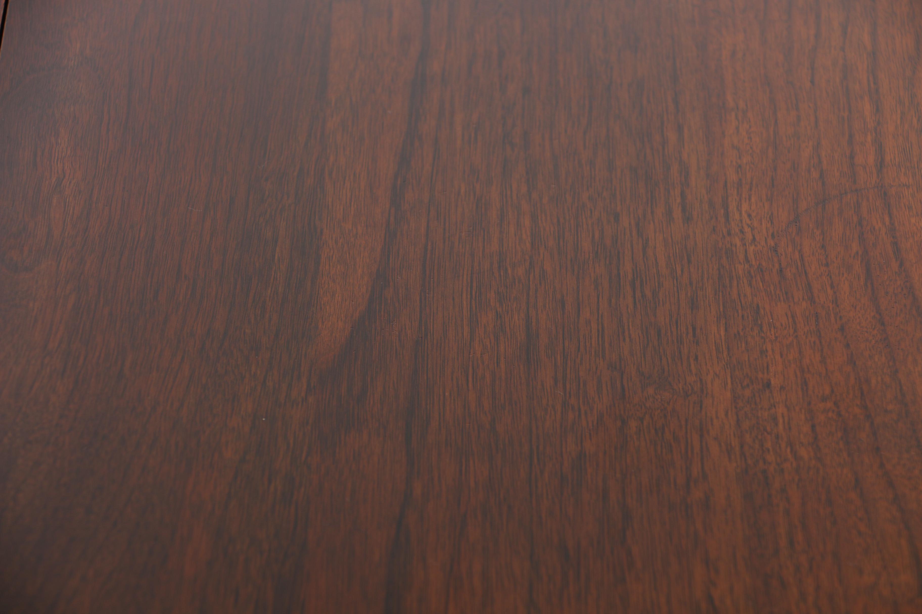 Vintage Walnut Tea Cart with Glass Serving Tray