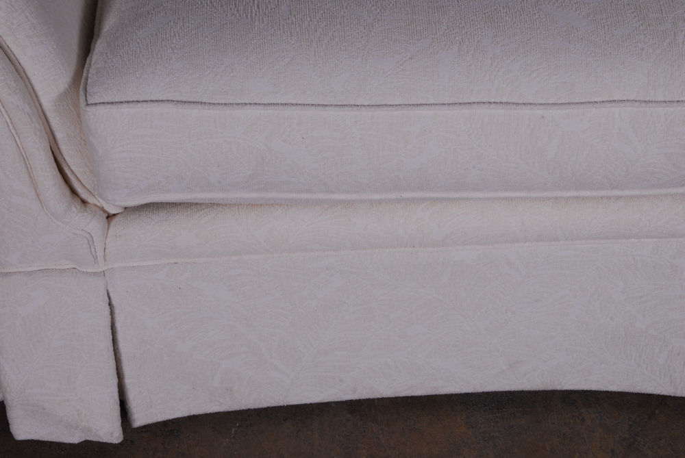 Highland House White Upholstered Sofa
