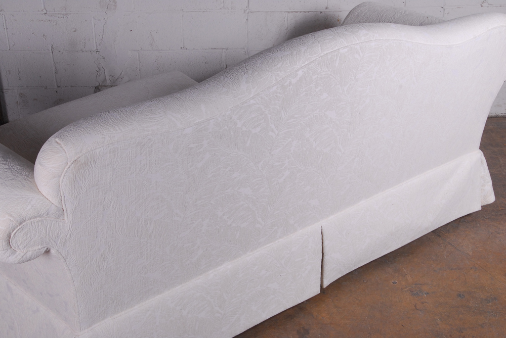 Highland House White Upholstered Sofa