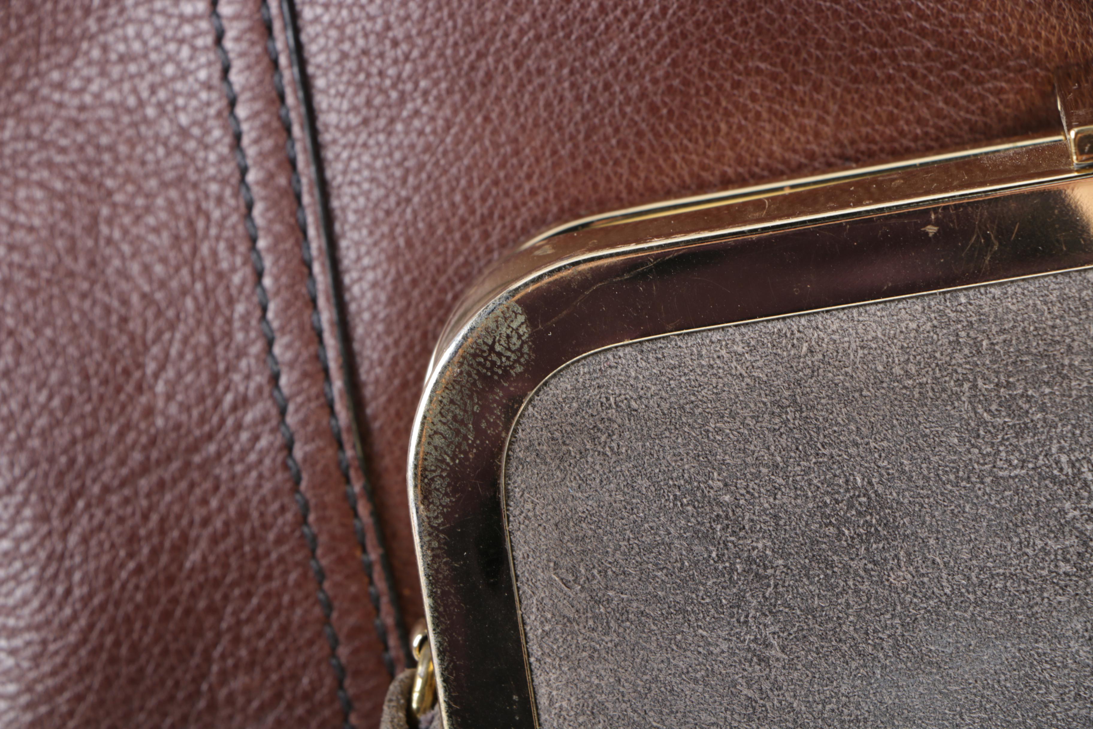 Three Leather Handbags Including Ora Delphne