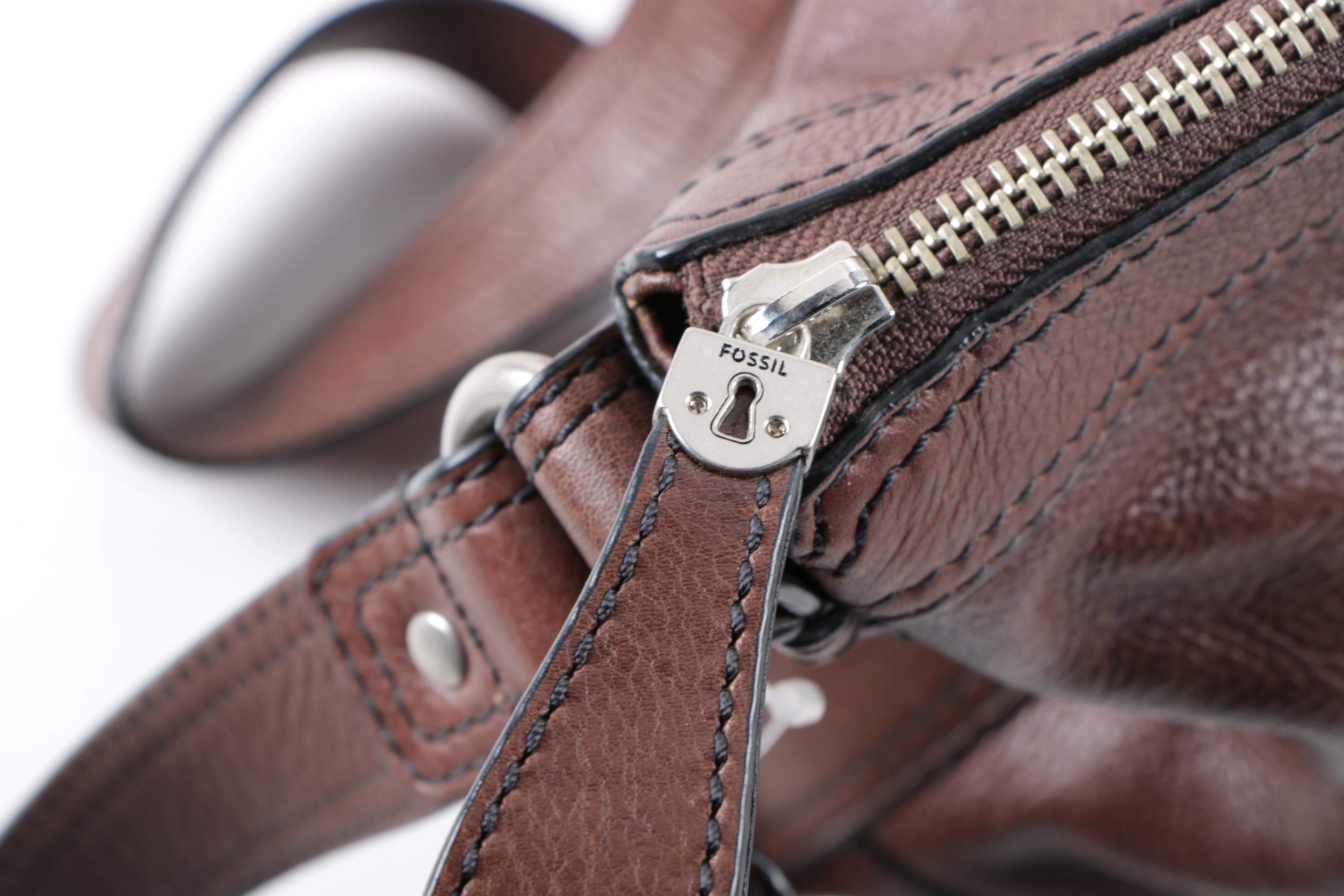 Three Leather Handbags Including Ora Delphne