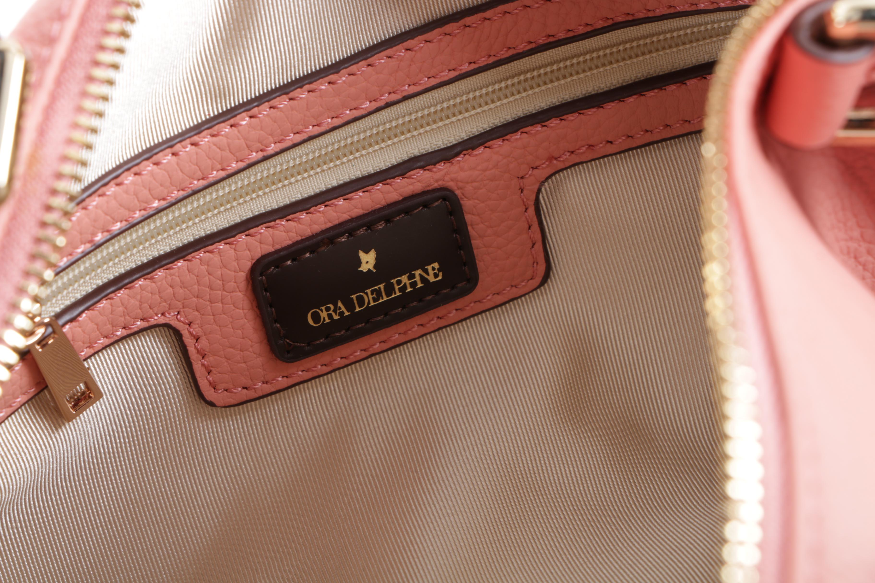 Three Leather Handbags Including Ora Delphne