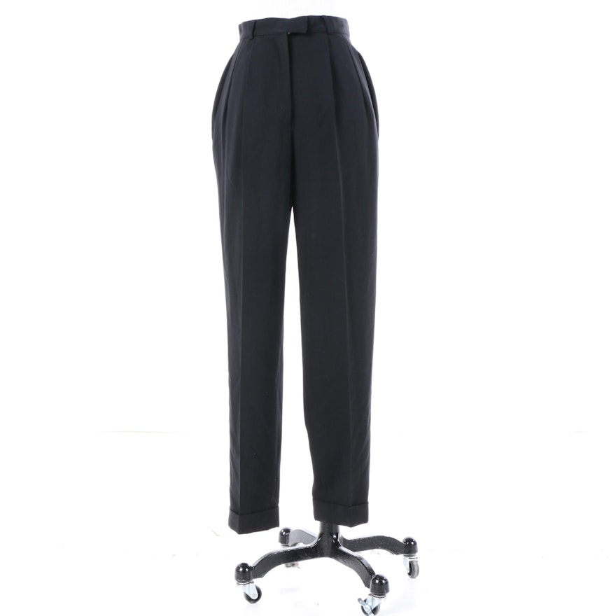 Women's Michael Kors Black Wool Pants