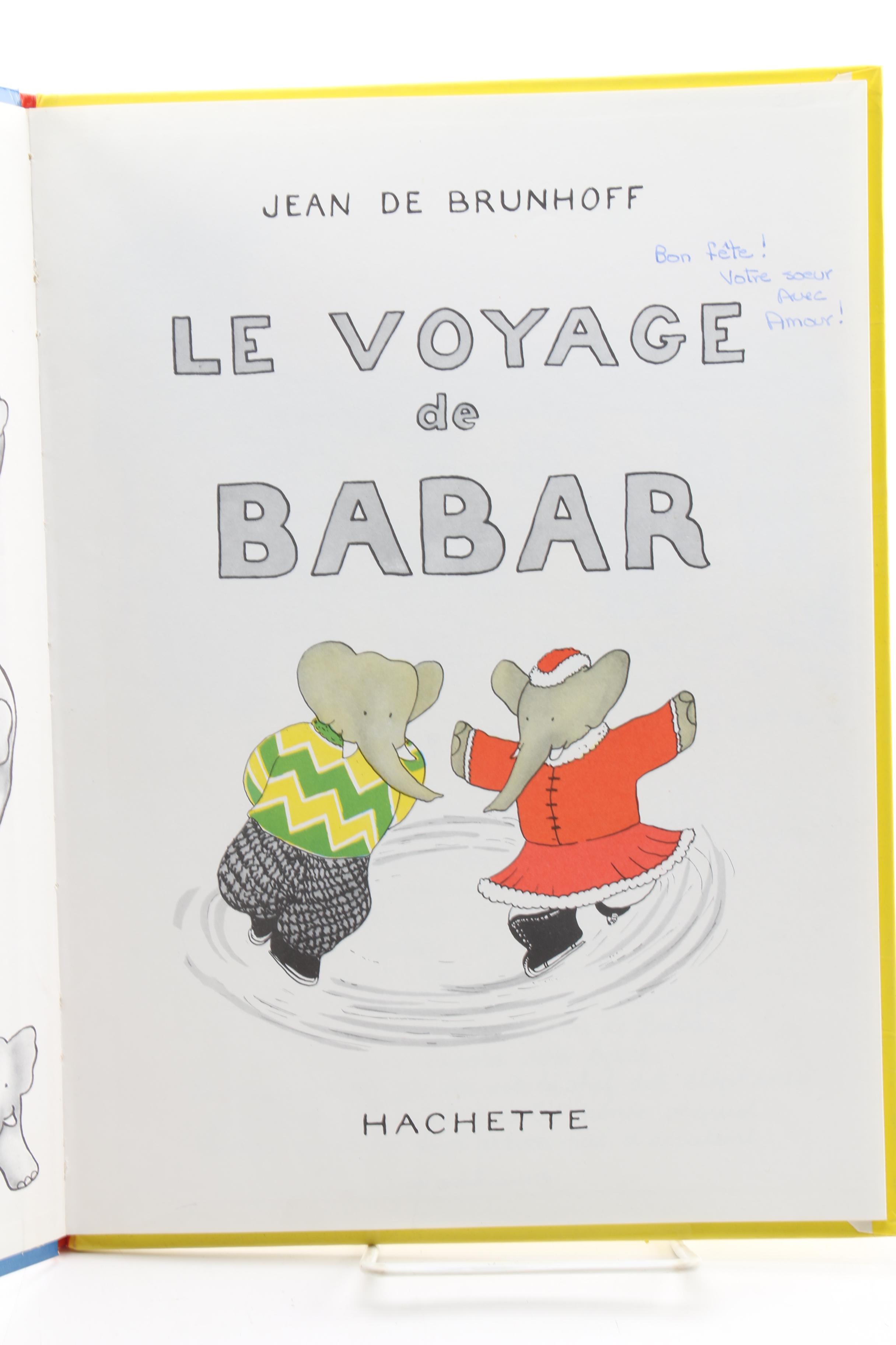 Vintage French Edition "Babar" Books