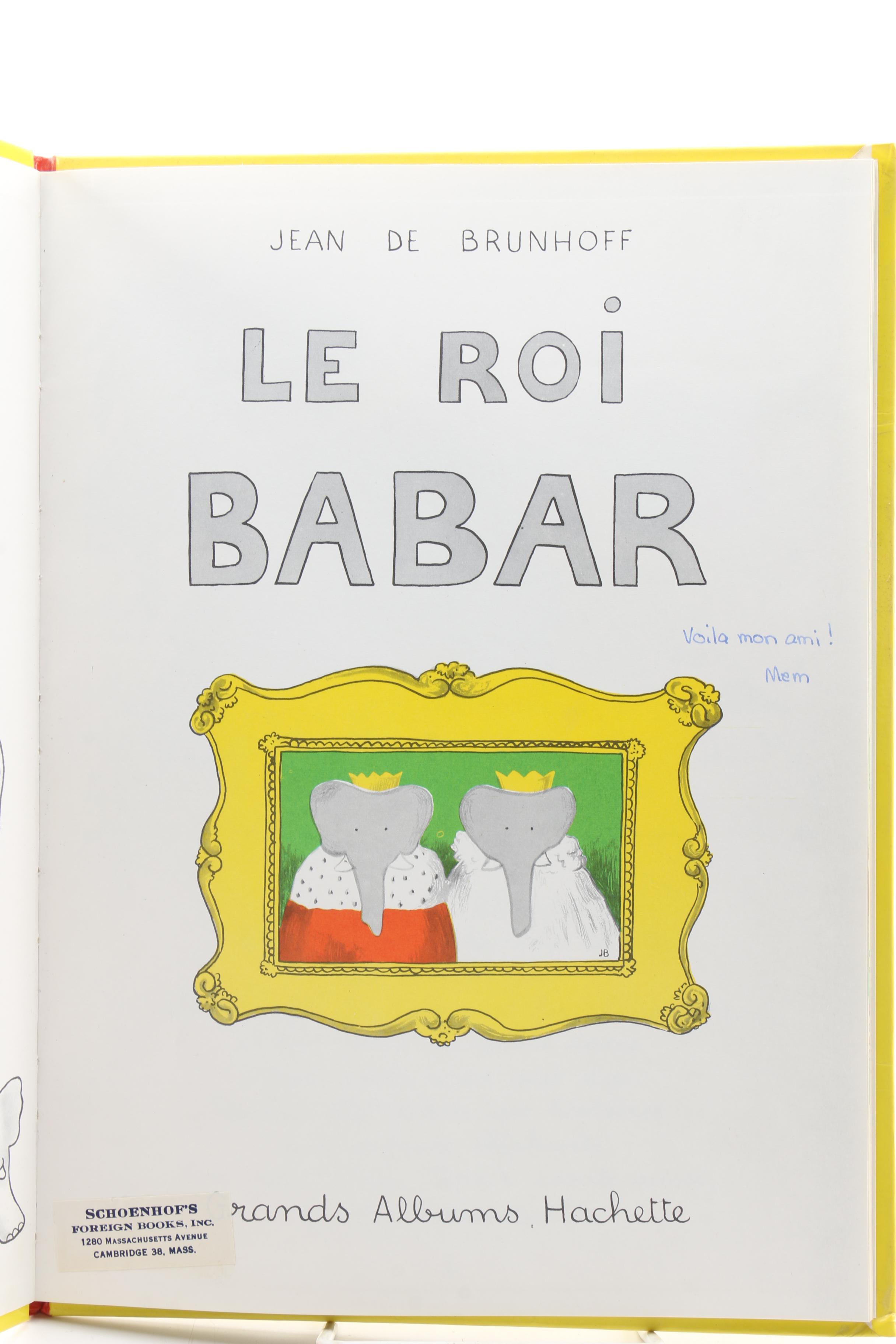 Vintage French Edition "Babar" Books