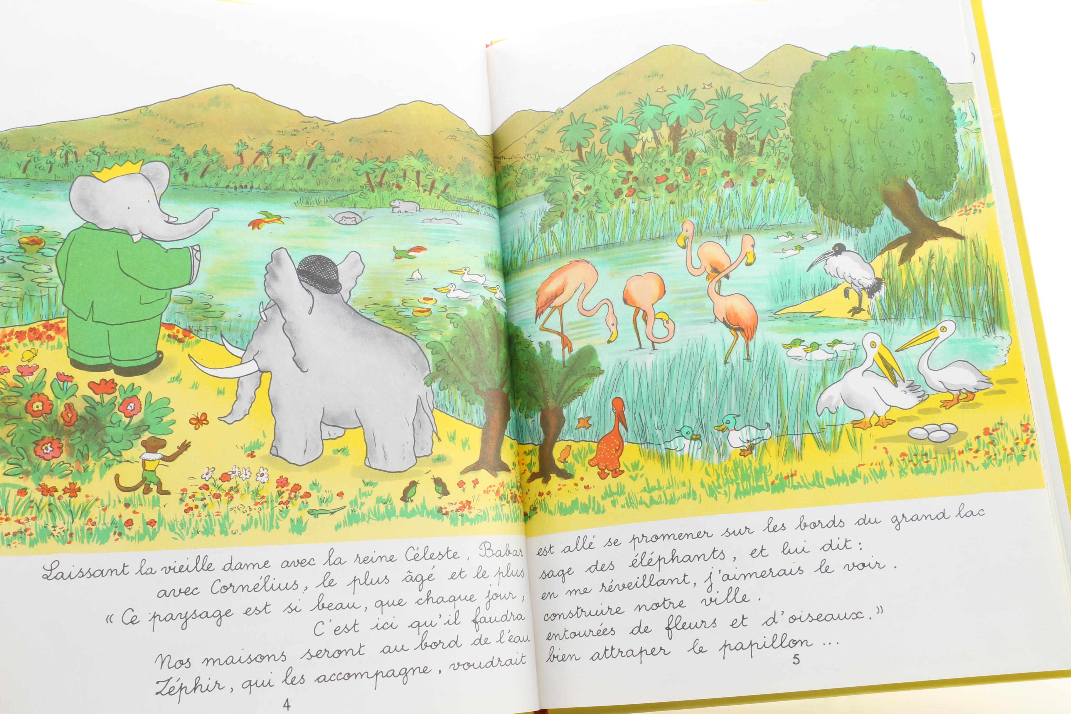 Vintage French Edition "Babar" Books