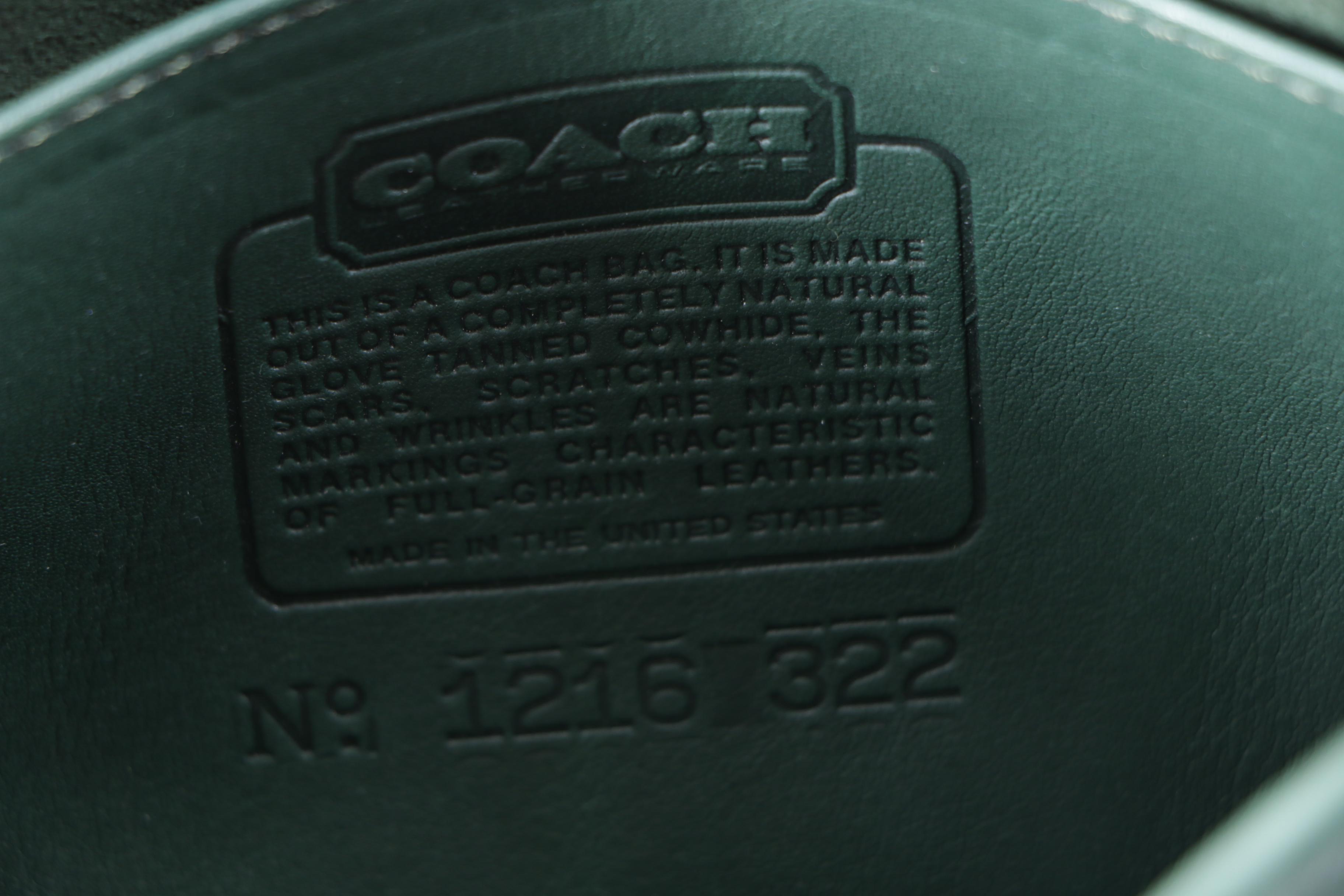 Vintage Coach Leatherware Carousel Clutch and Penny Flap Bag