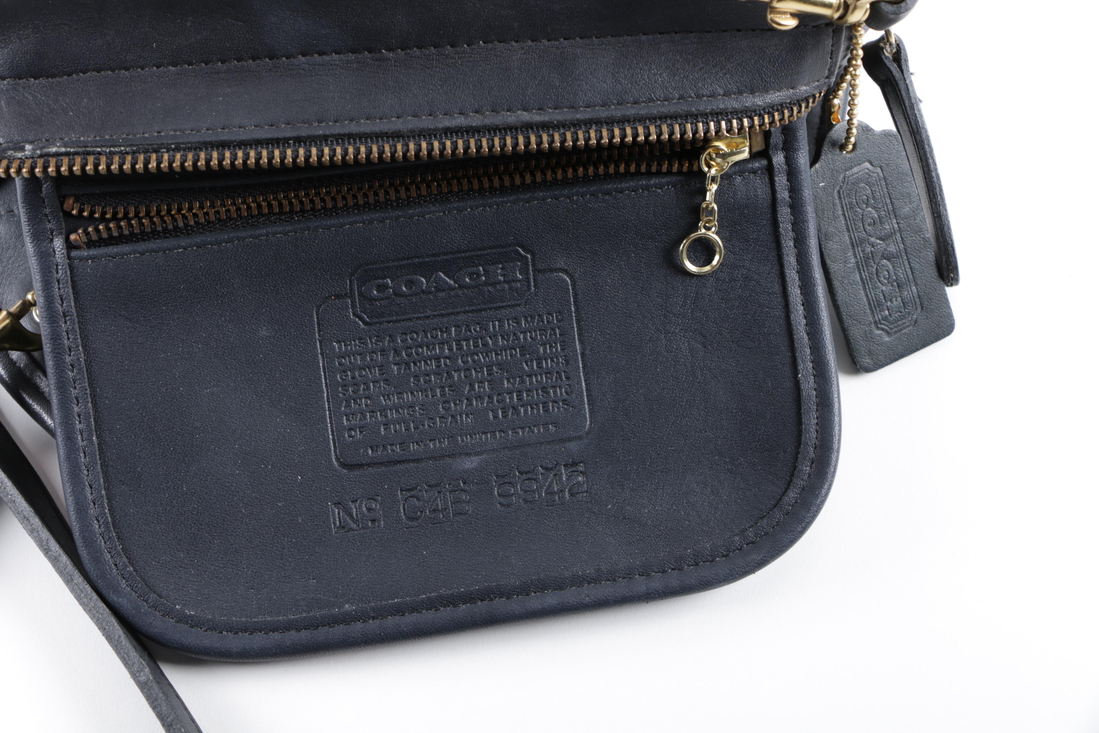 Vintage Coach Leatherware Carousel Clutch and Penny Flap Bag