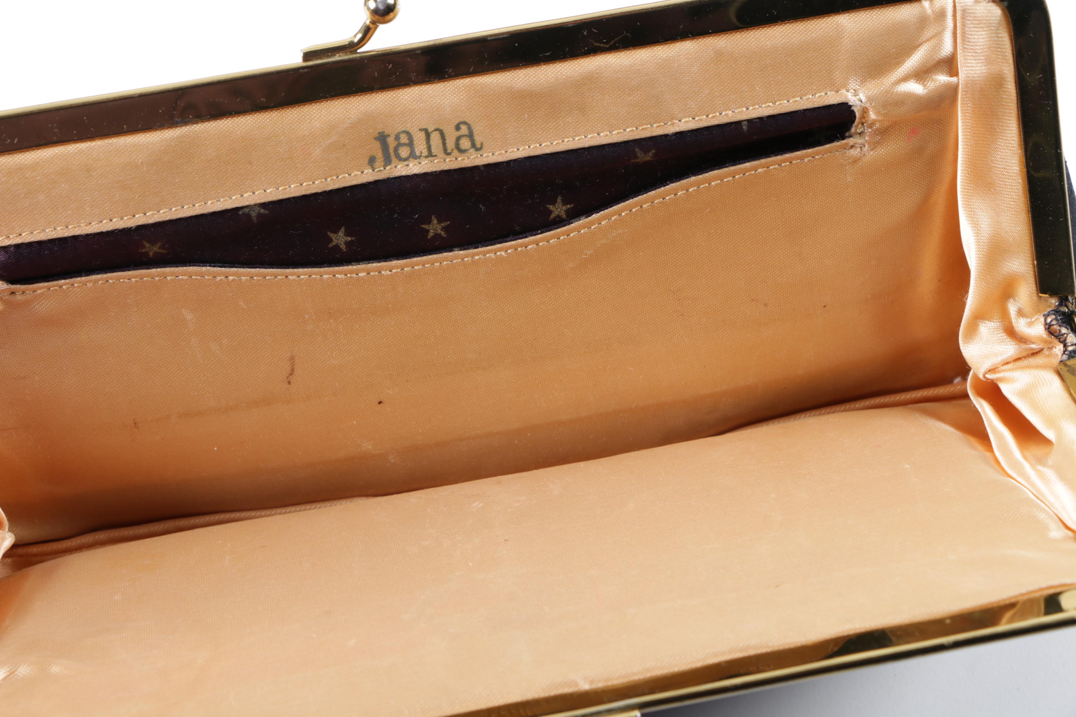 Five Black Leather Handbags Including Nine West