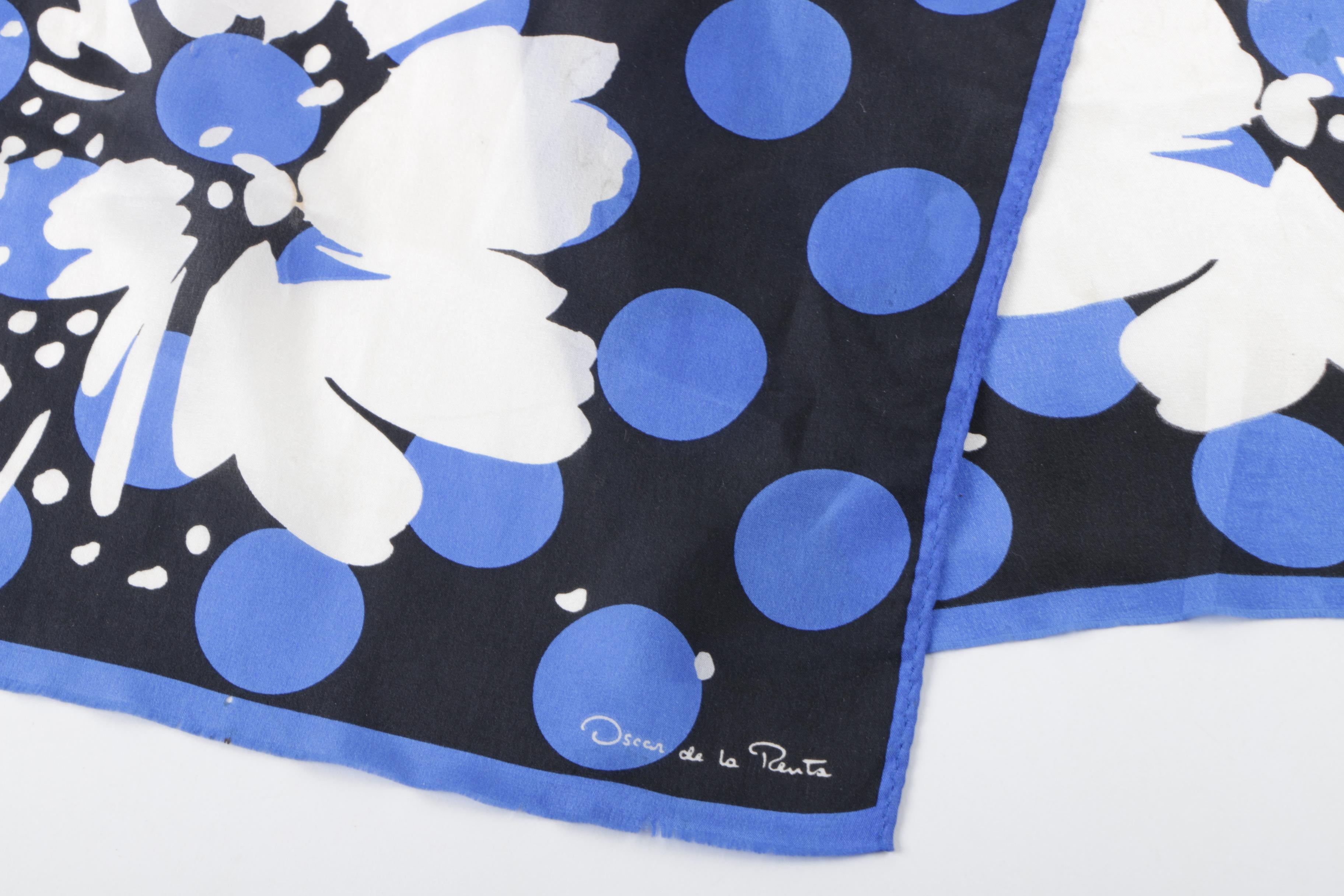 Oscar de la Renta Silk, Adrienne Vittandini and Geoffrey Beene Silk Scarves